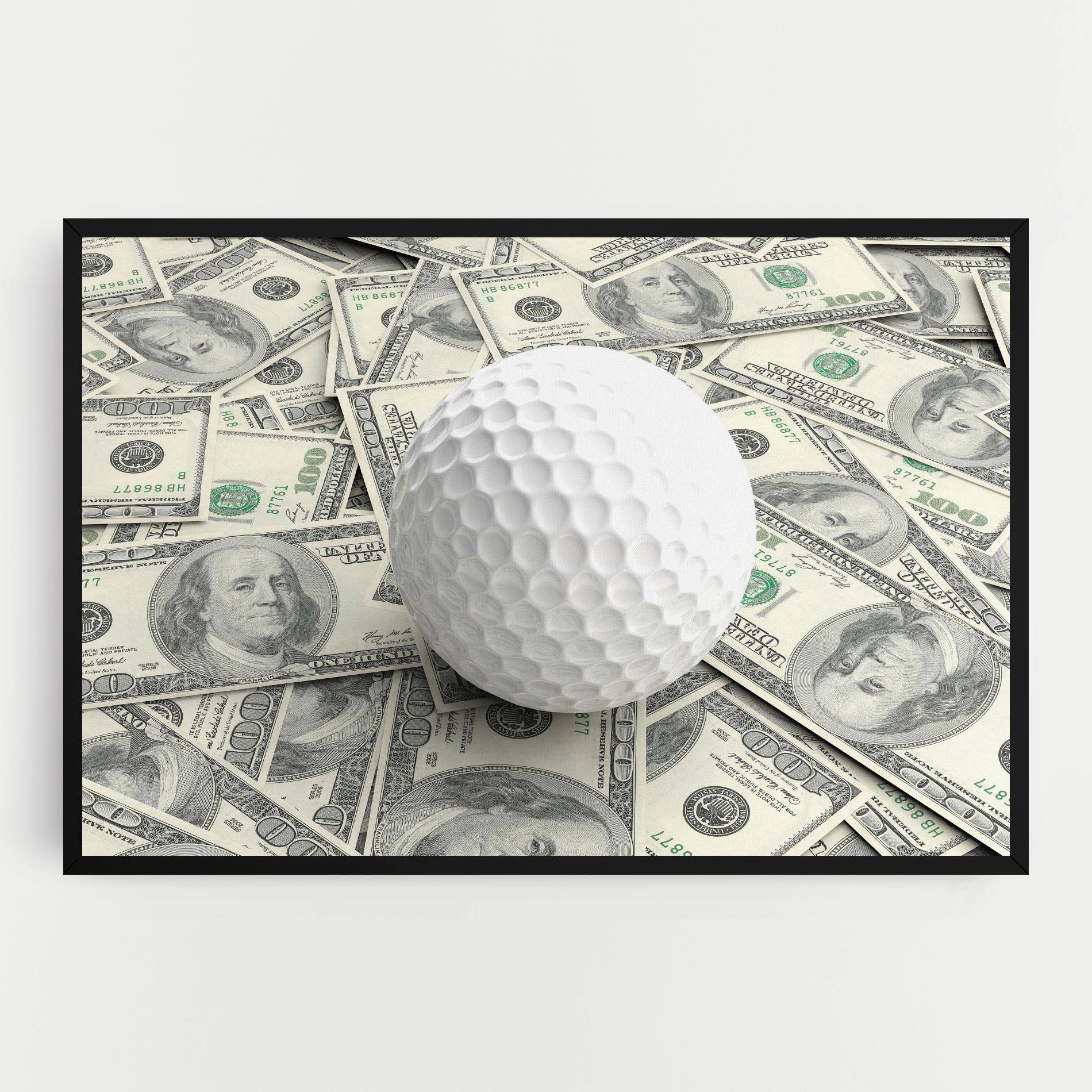 Картина на платно 3d Golf Ball mockup 0