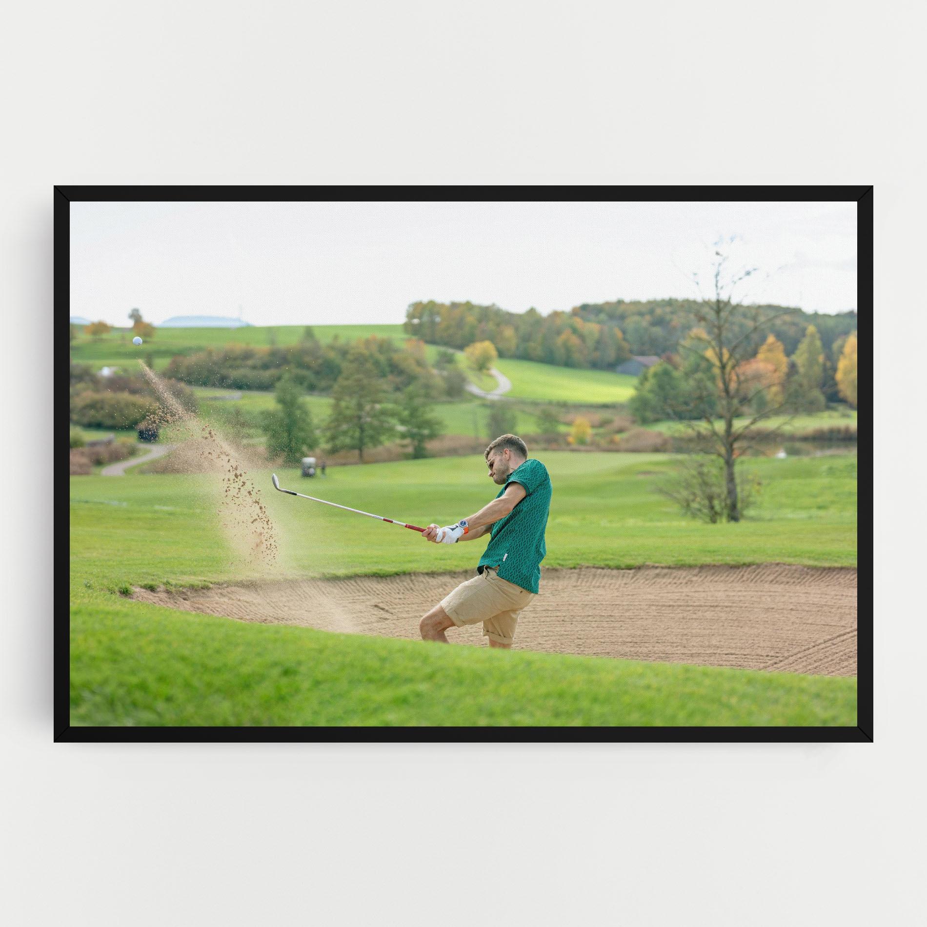 Картина на платно Green Tshirt Golf Player mockup 0