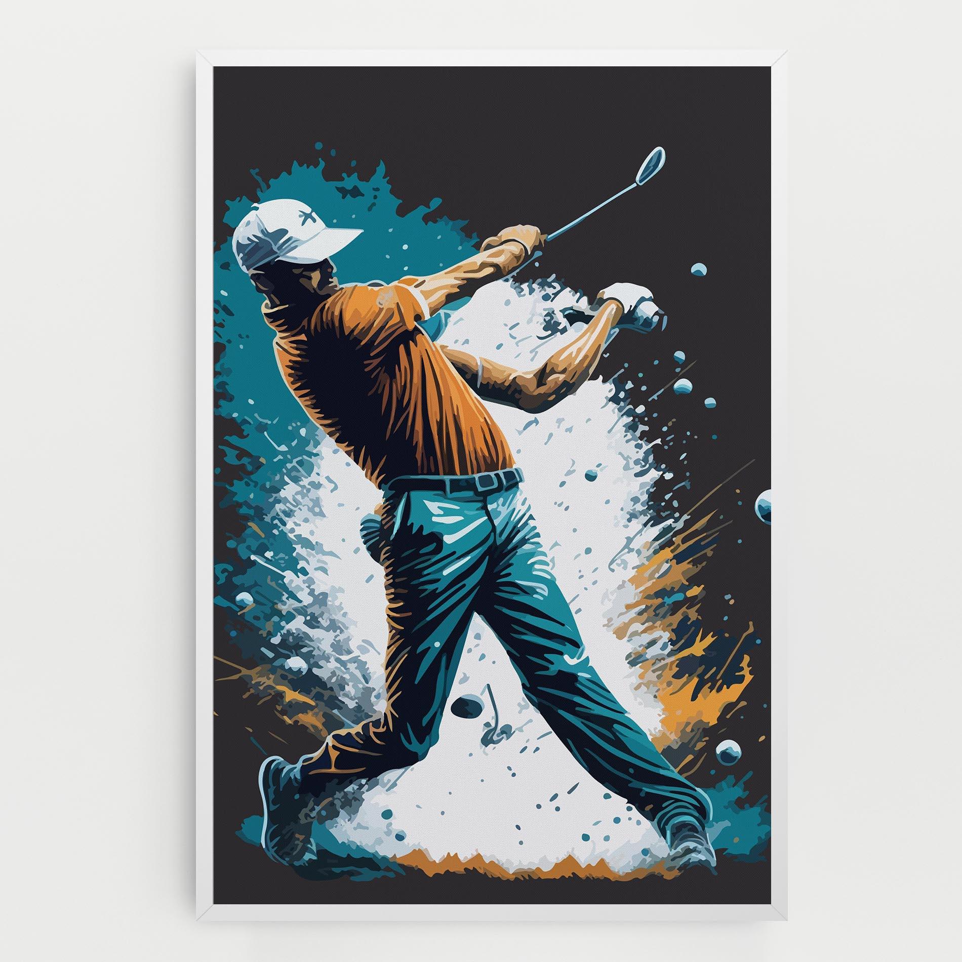 Картина на платно Golf On Grey mockup 0