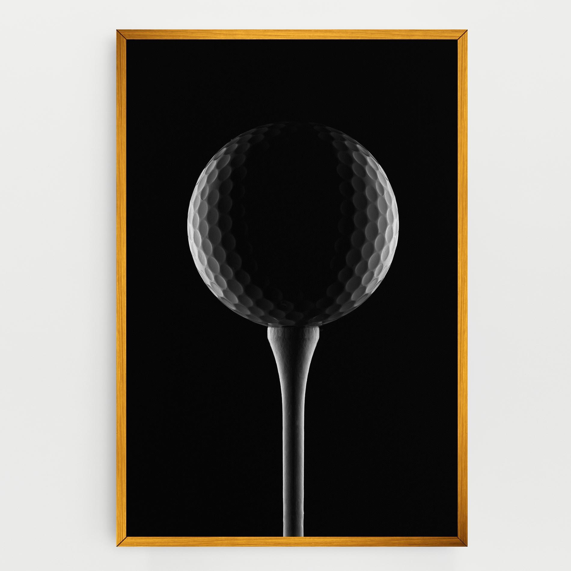 Картина на платно Golf Ball Black mockup 0