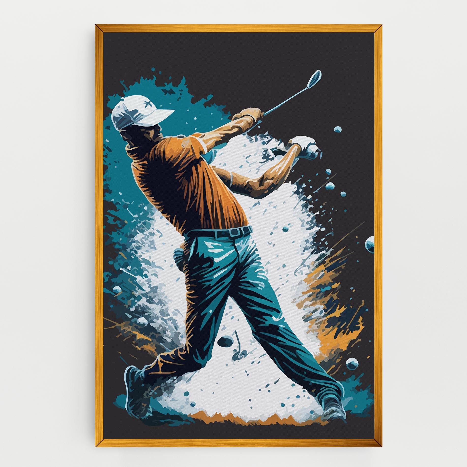 Картина на платно Golf On Grey mockup 0