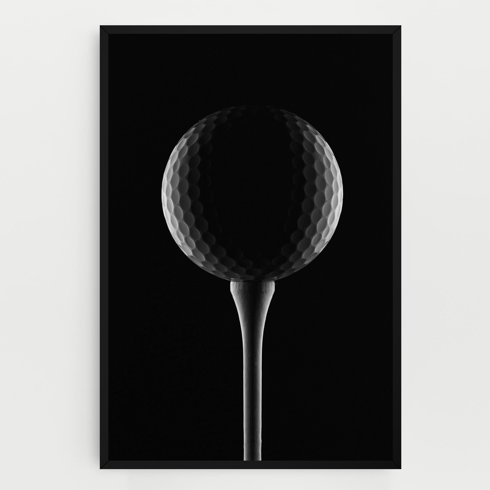 Картина на платно Golf Ball Black mockup 0