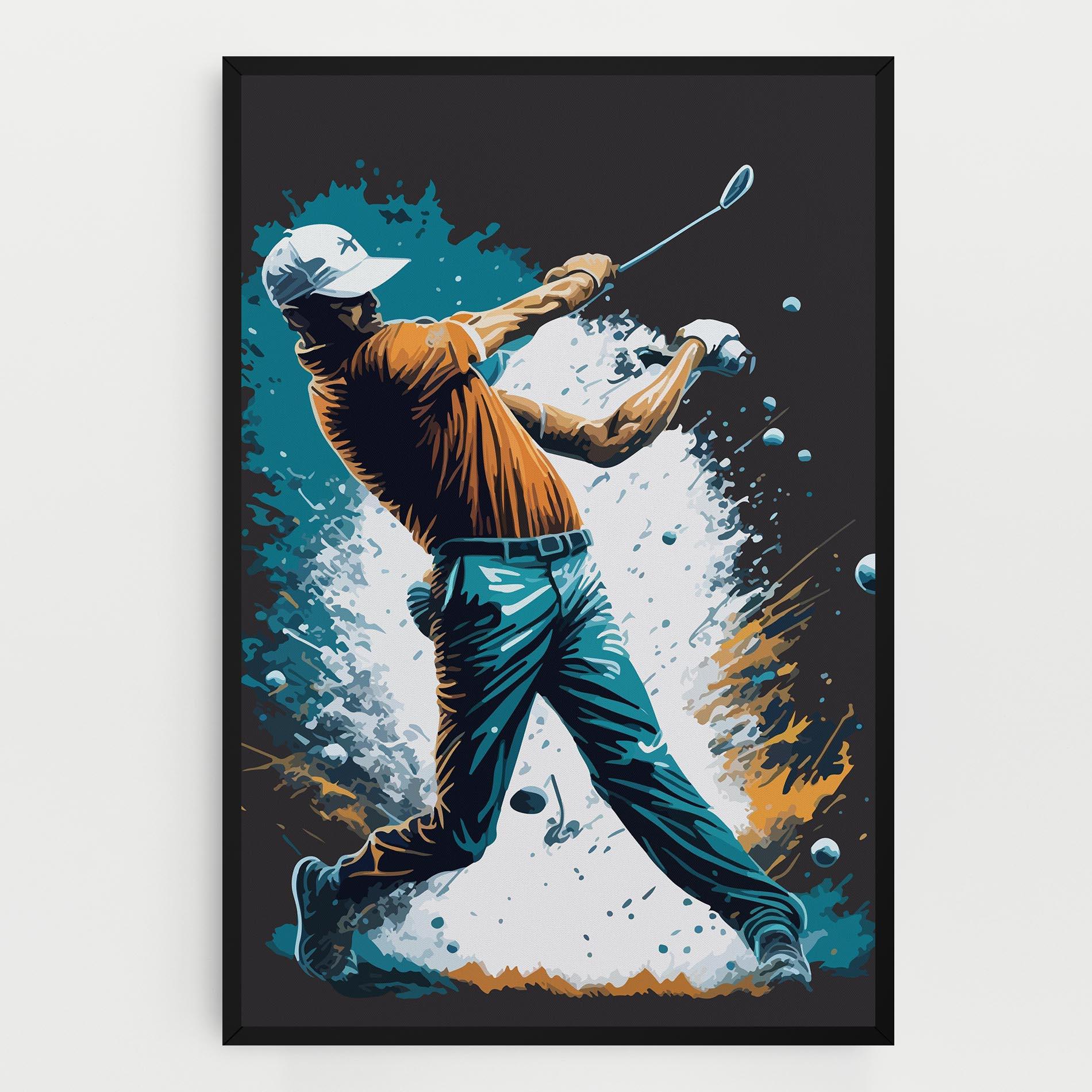 Картина на платно Golf On Grey mockup 0