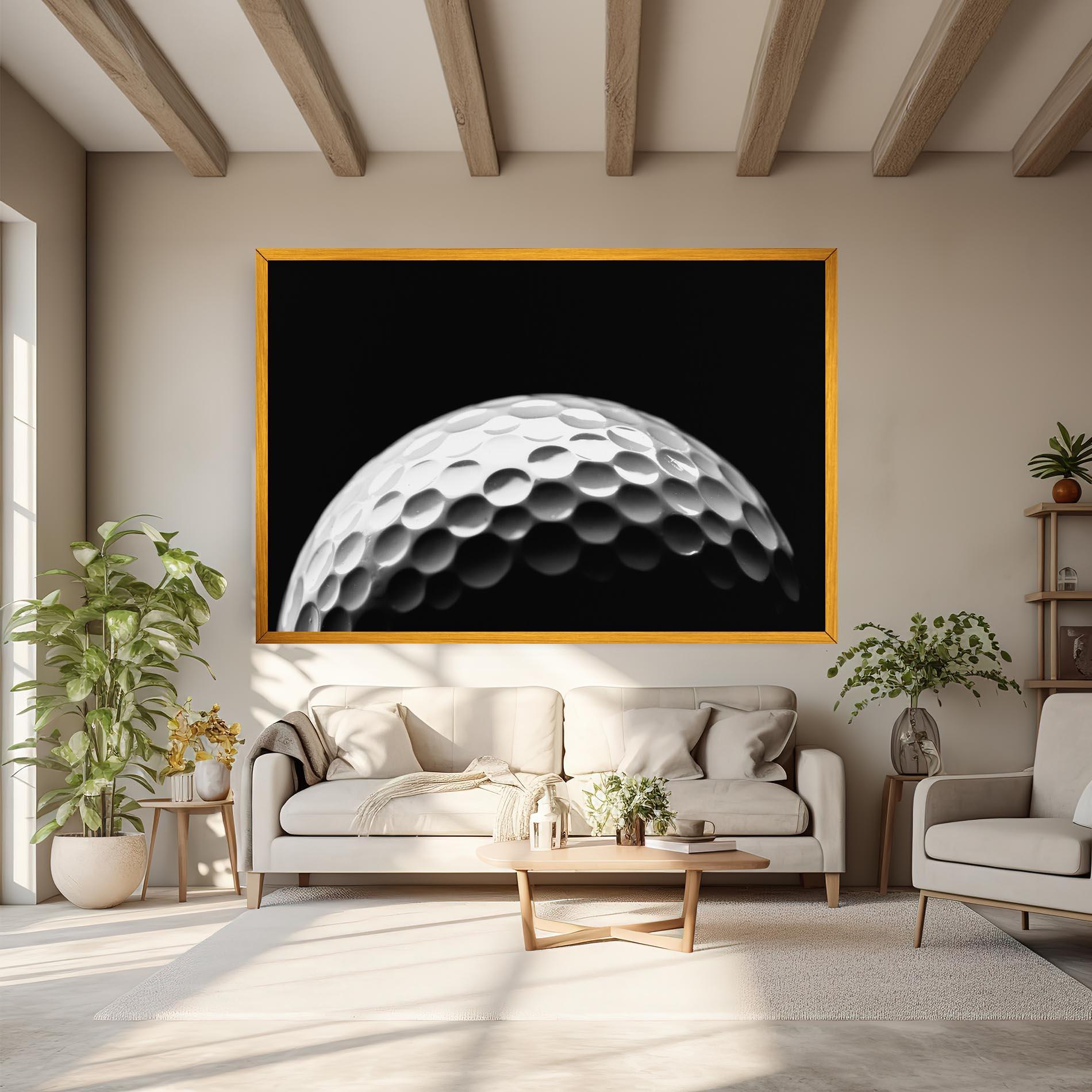 Картина на платно Golf Ball Close Up mockup 6