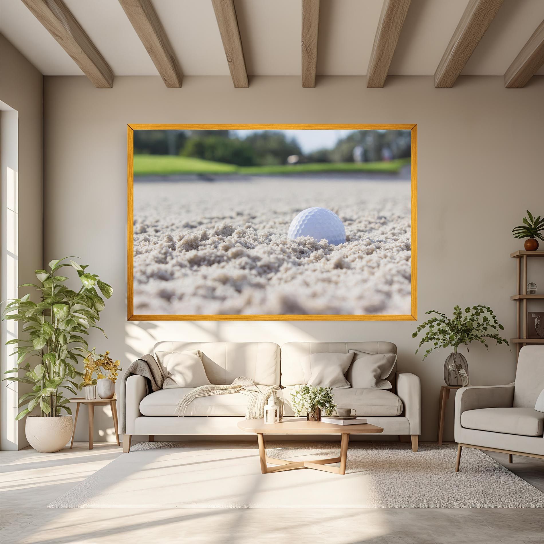 Golf Ball In Sand mockup 6