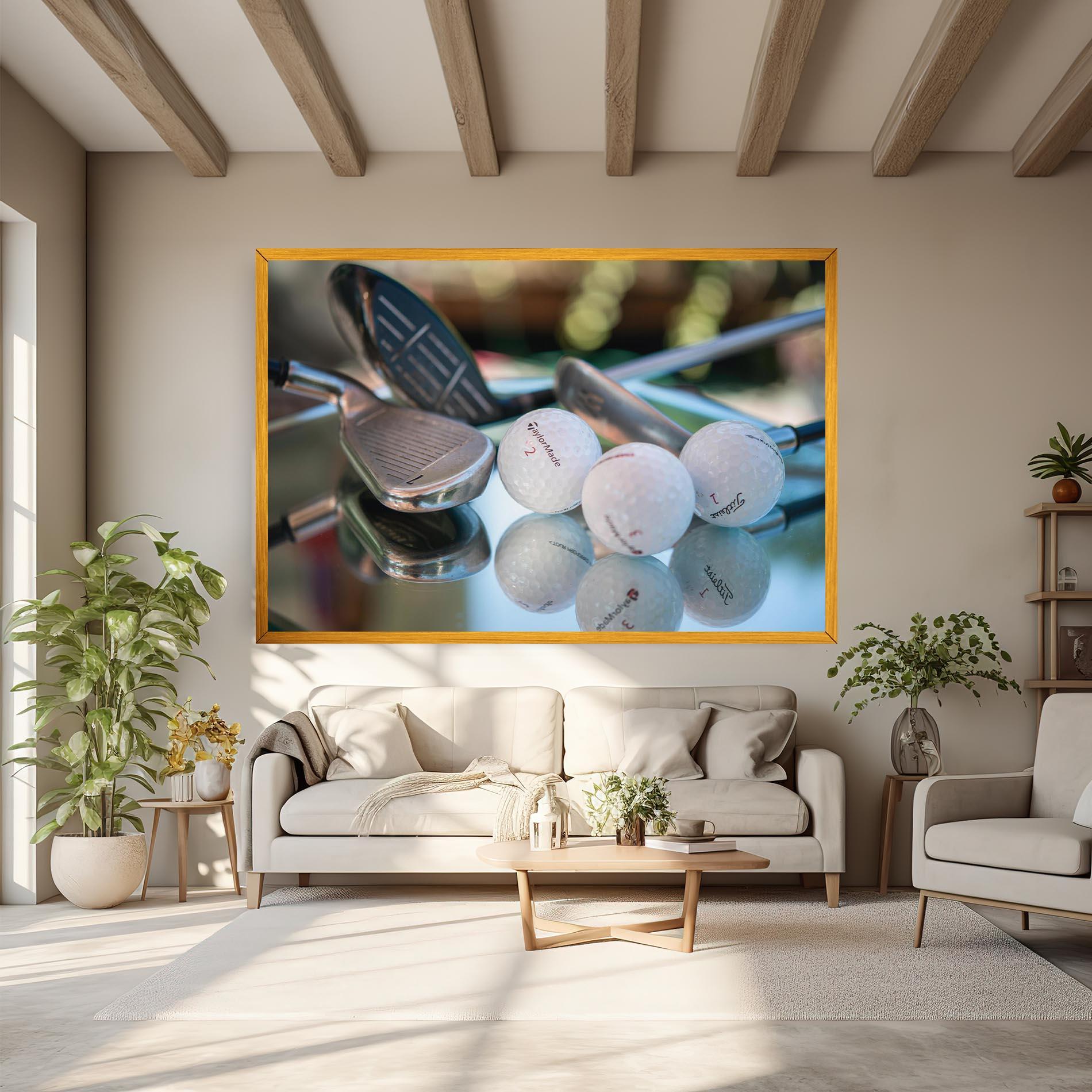 Картина на платно Golf Balls Set mockup 6