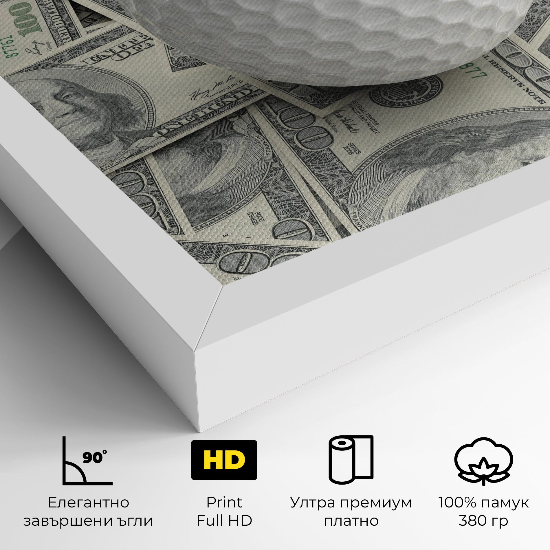 3d Golf Ball mockup 4