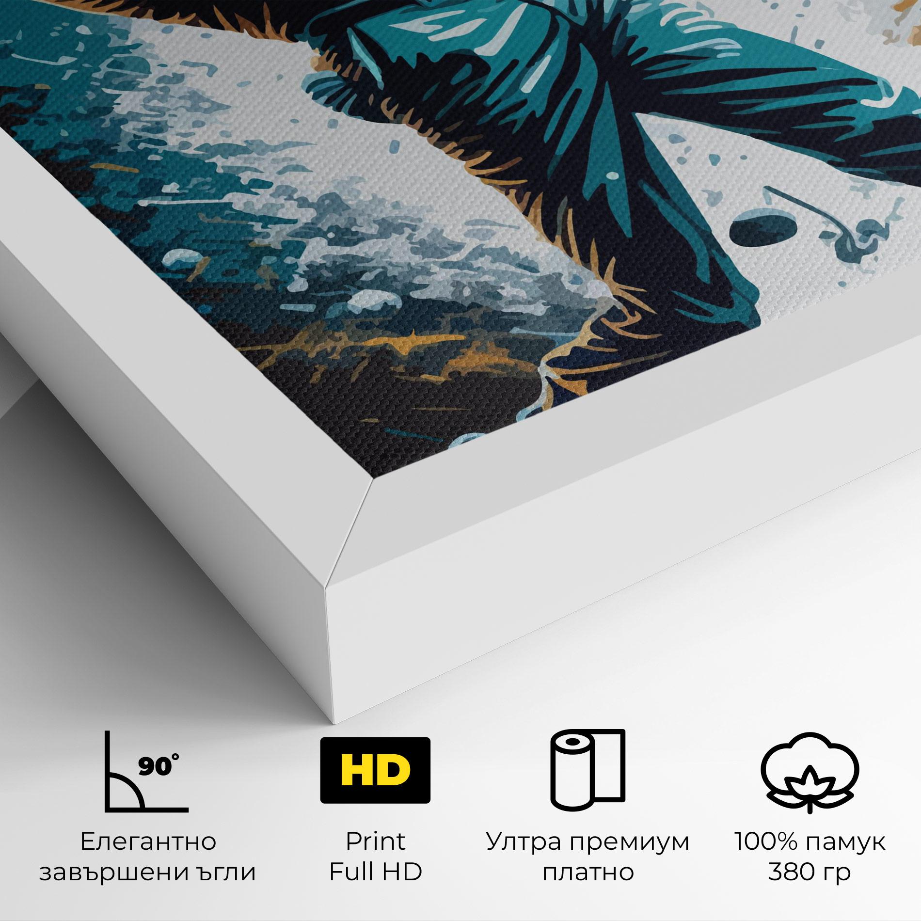 Картина на платно Golf On Grey mockup 4