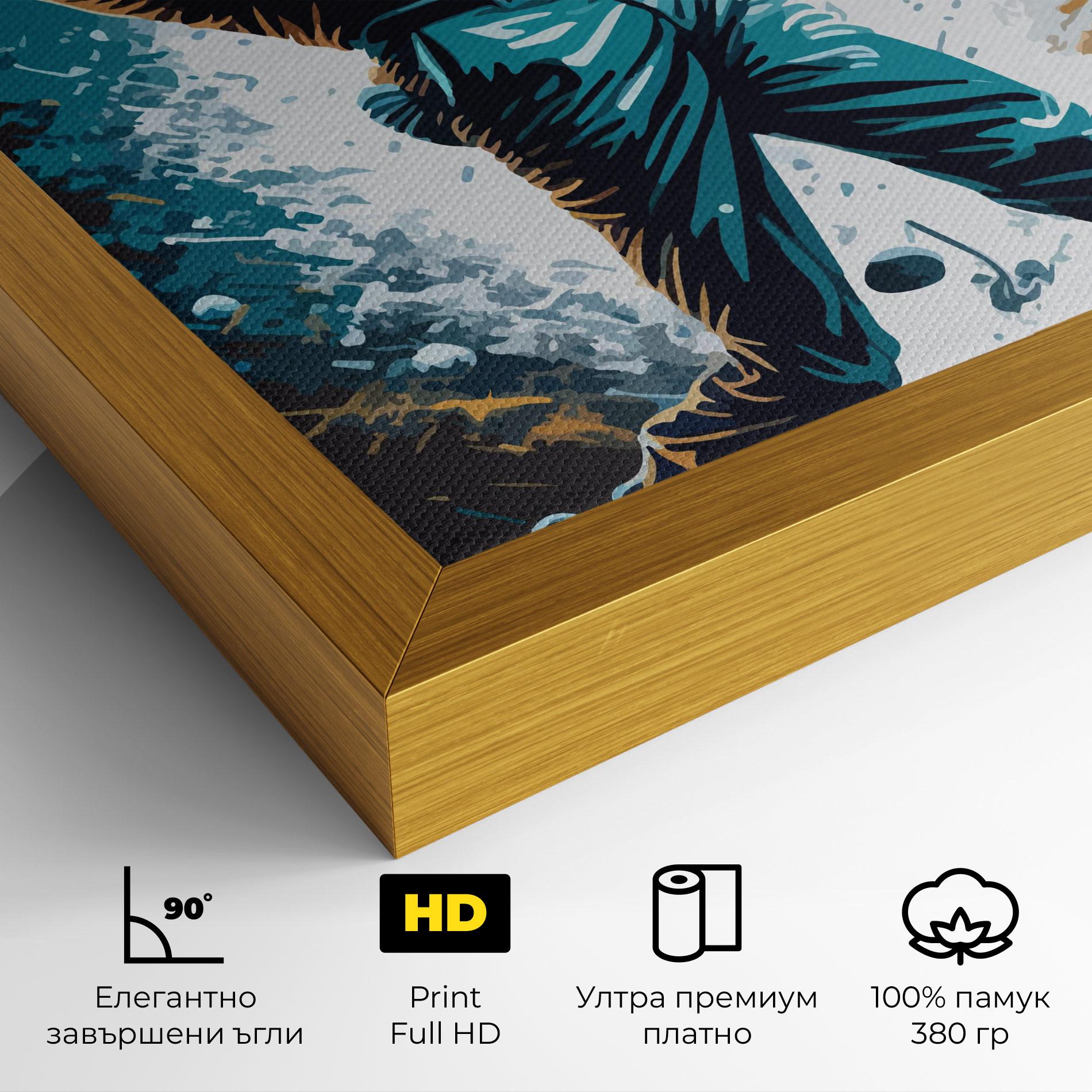 Картина на платно Golf On Grey mockup 4