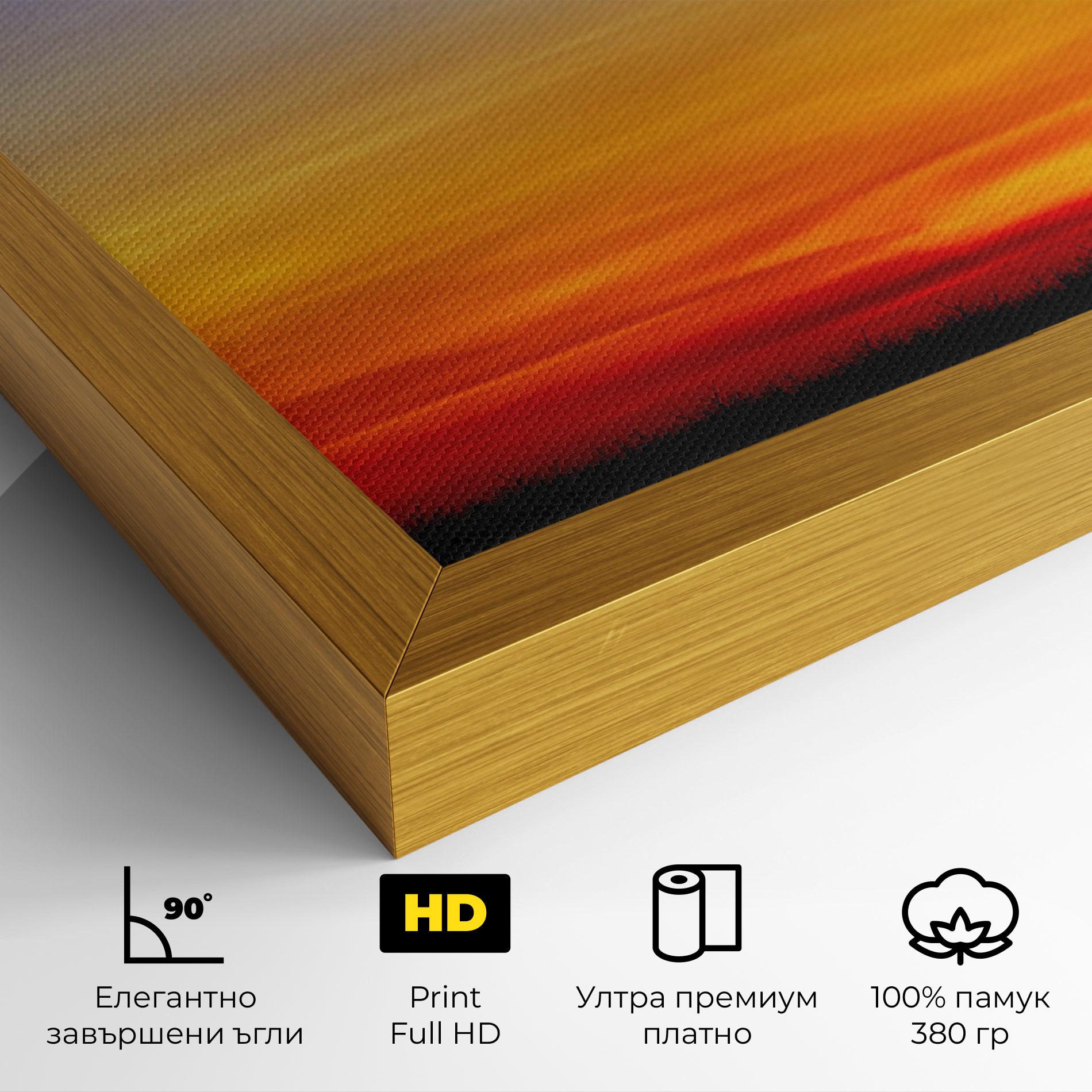 Картина на платно Playing Golf Sunrise mockup 4