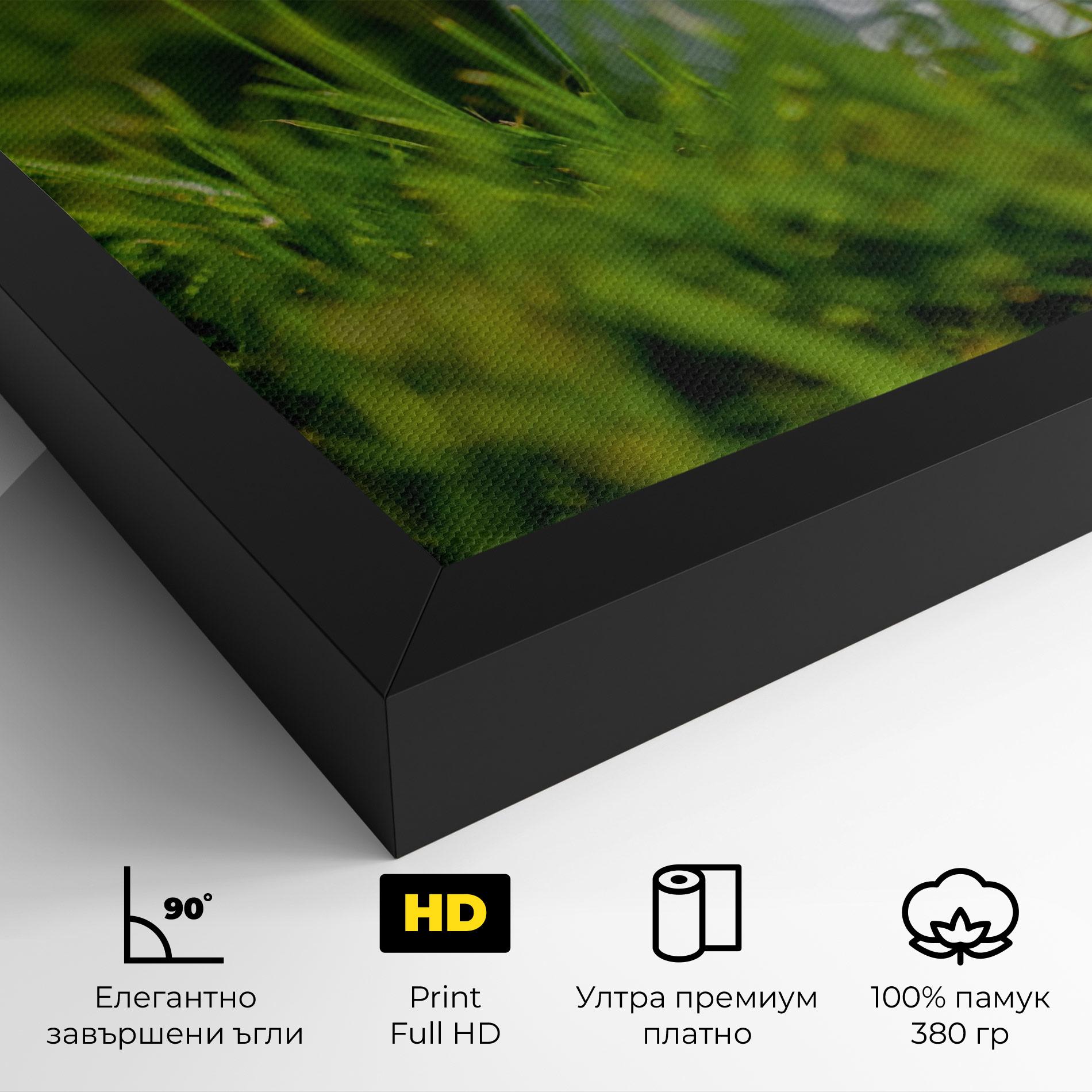 Картина на платно Golf Ball In Grass mockup 4