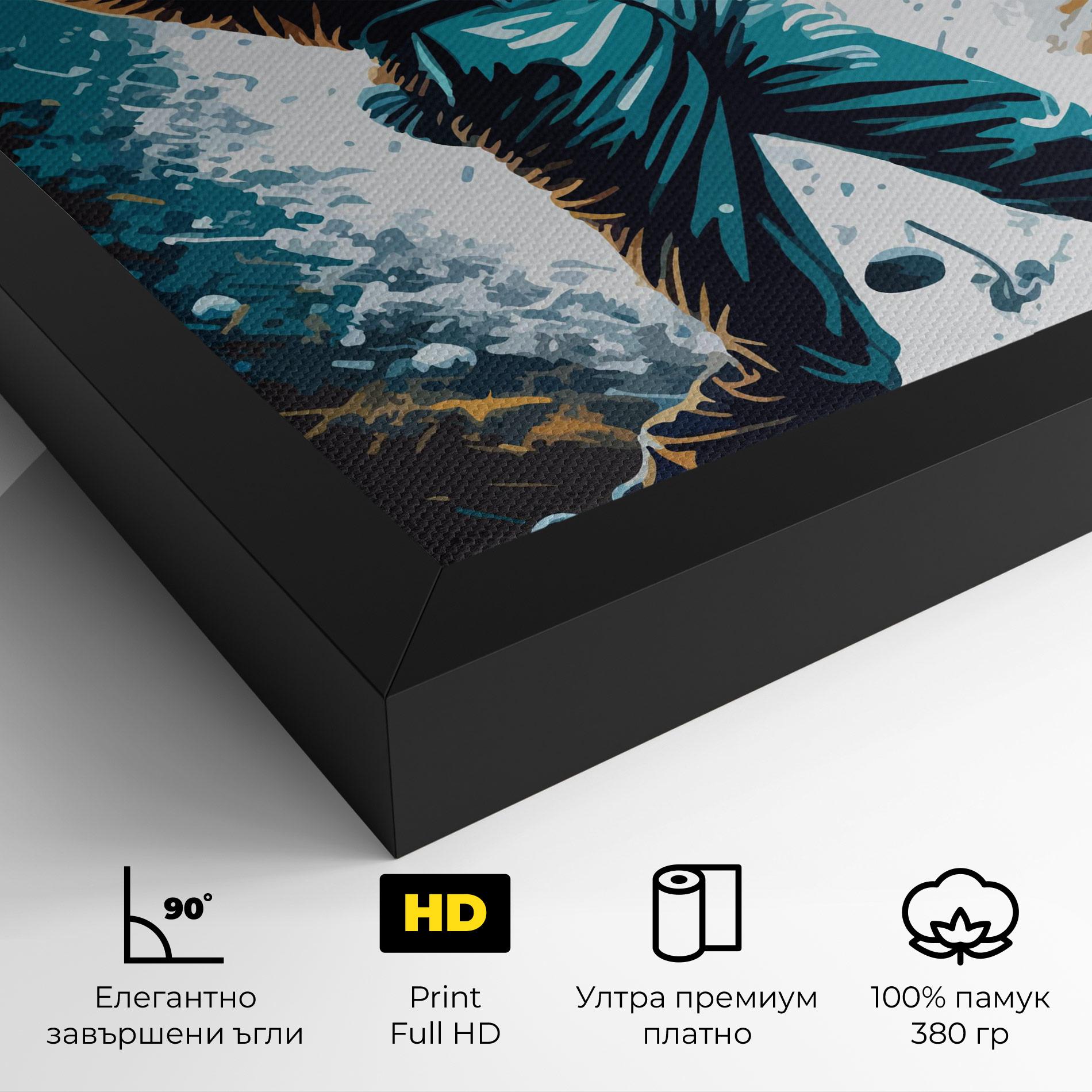 Картина на платно Golf On Grey mockup 4