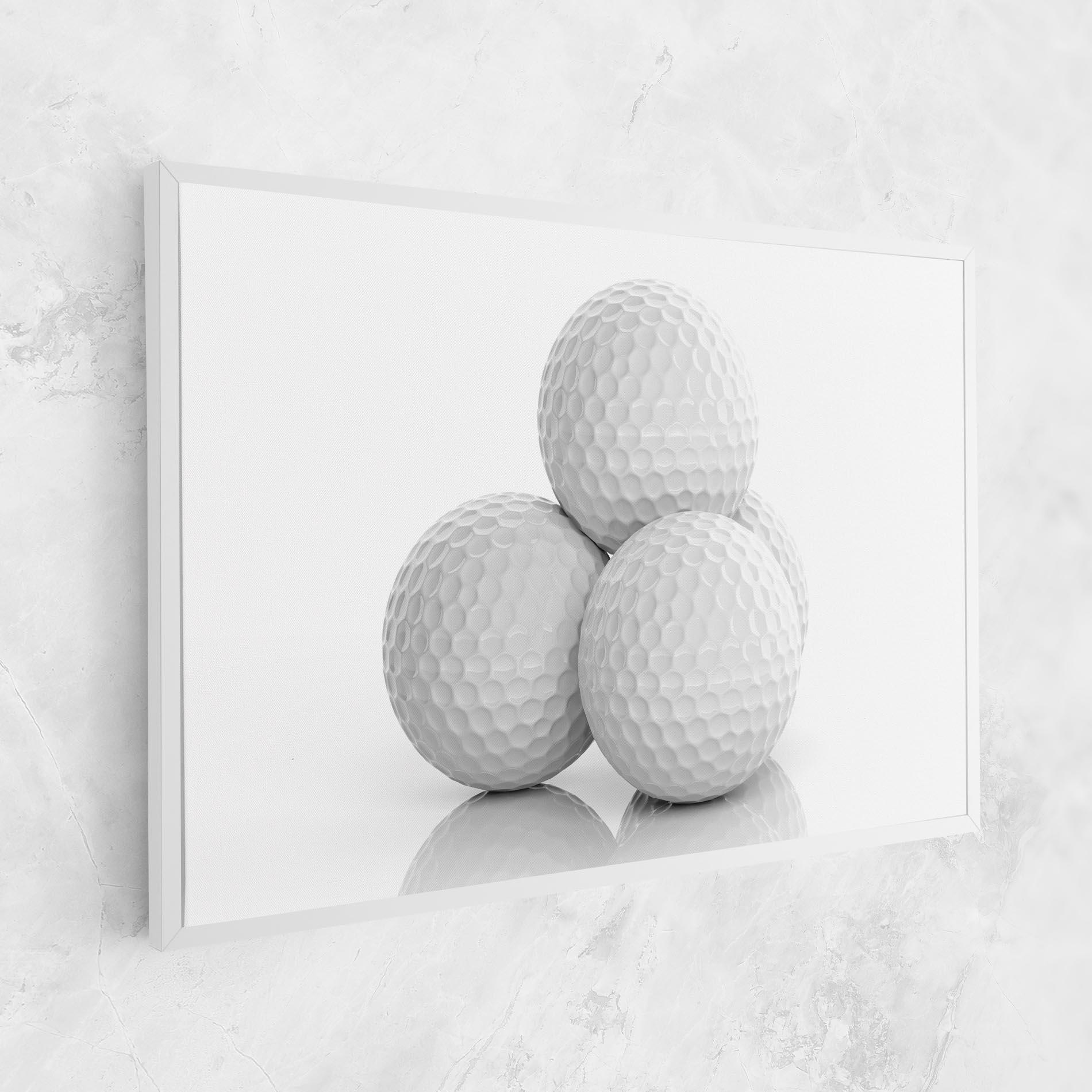 Картина на платно 3d Golf Balls mockup 1