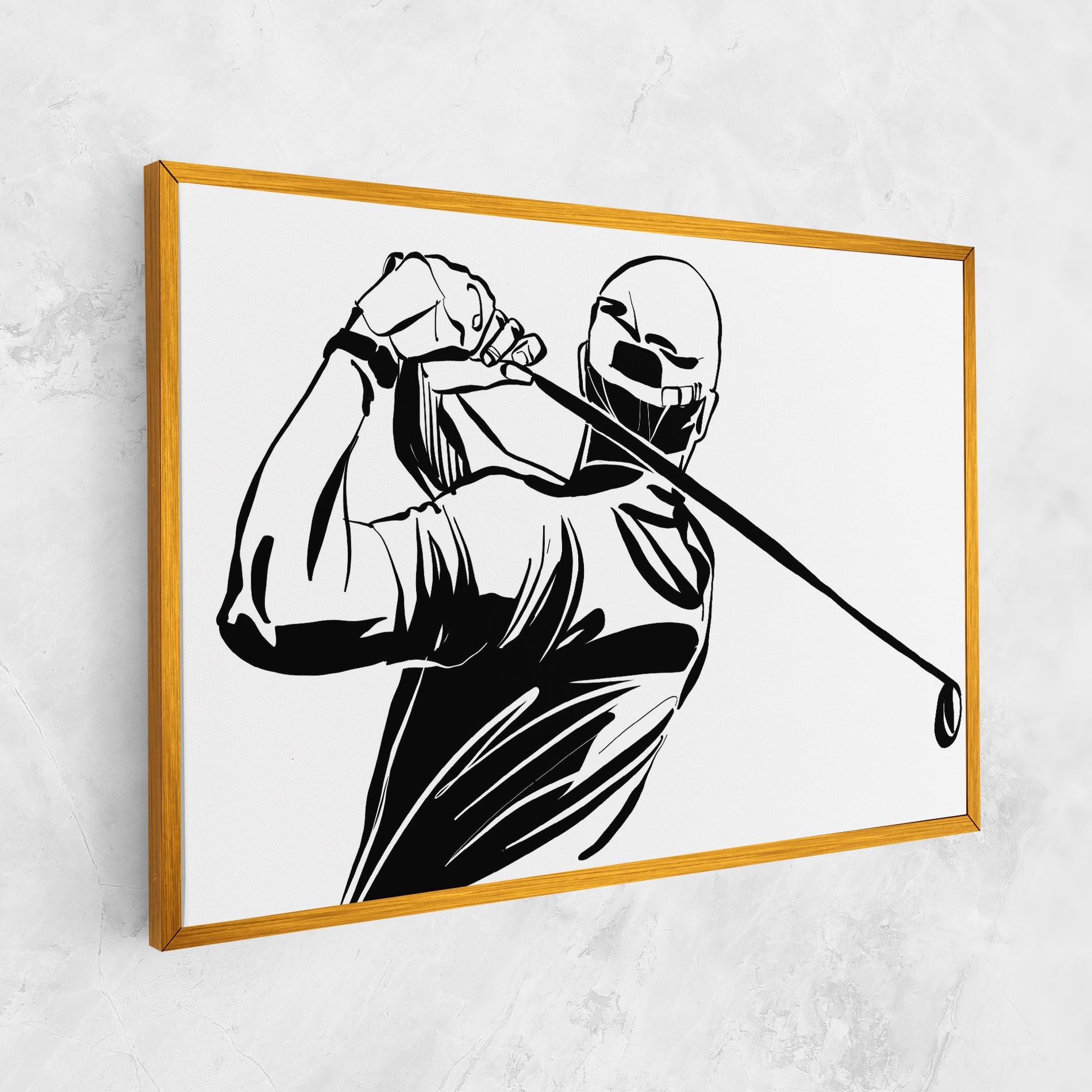 Картина на платно Golf Back mockup 1