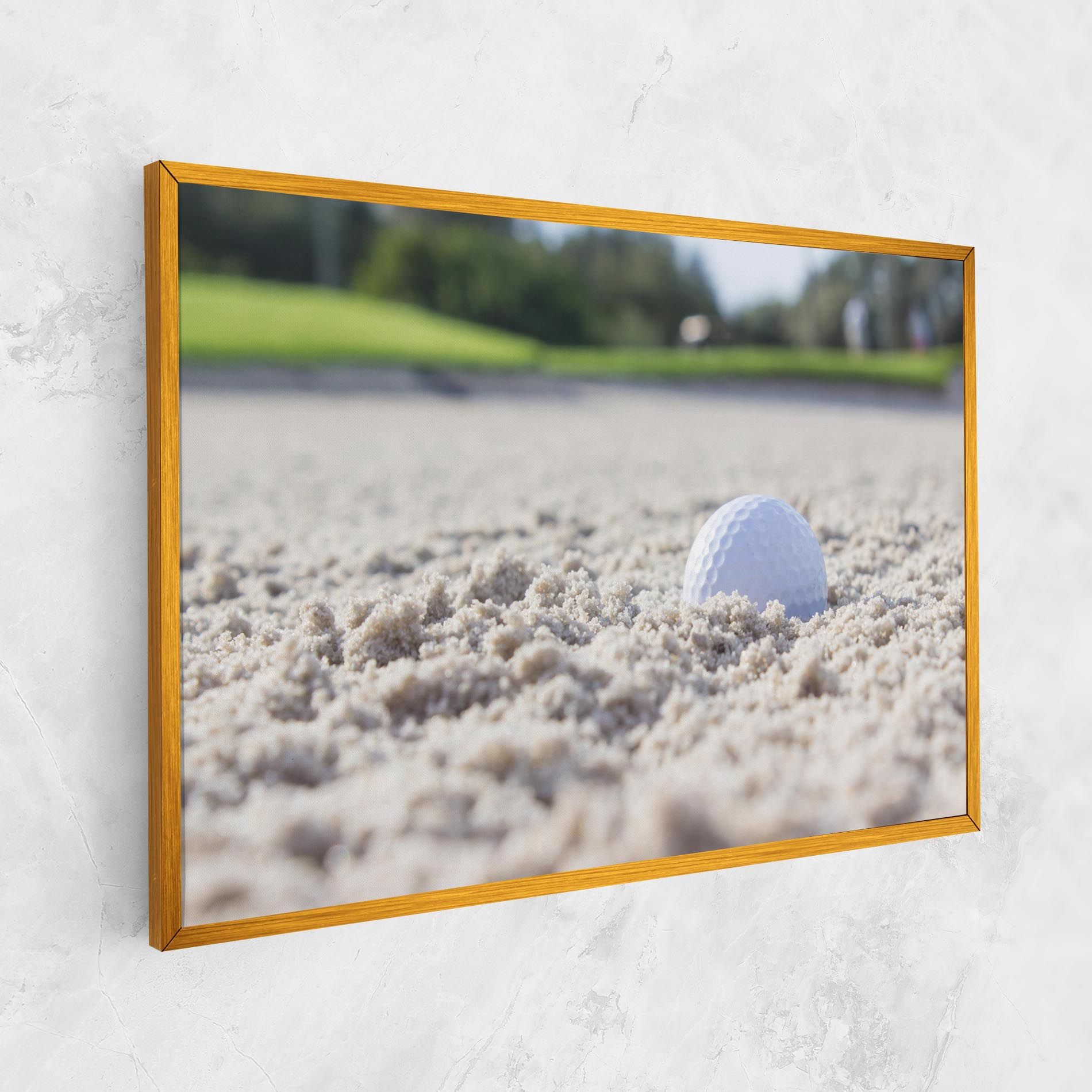 Golf Ball In Sand mockup 1