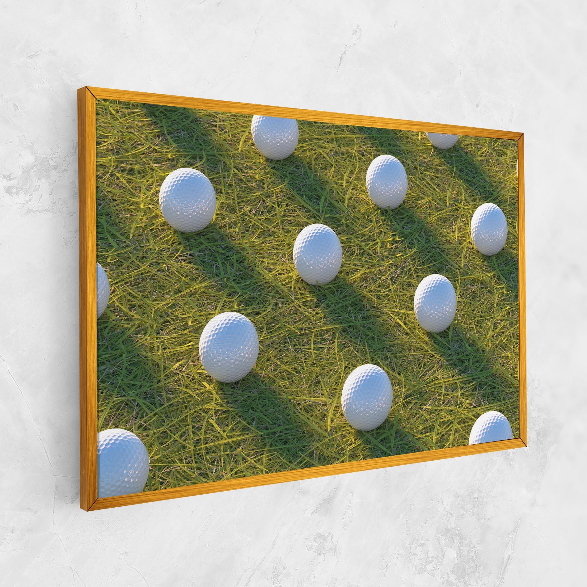 Картина на платно Golf Ball On Grass mockup 1