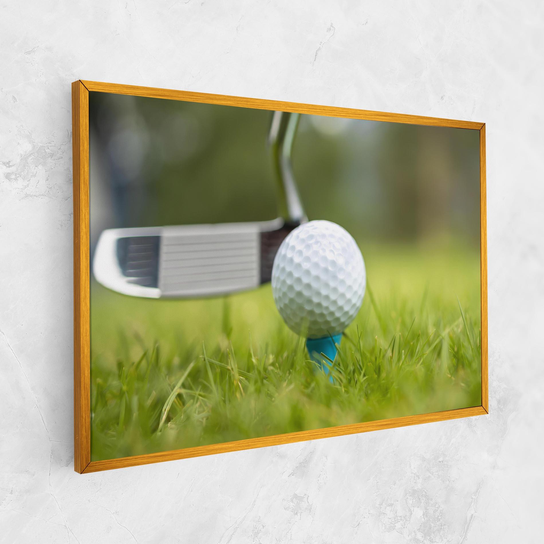 Картина на платно Golf Ball Tee mockup 1