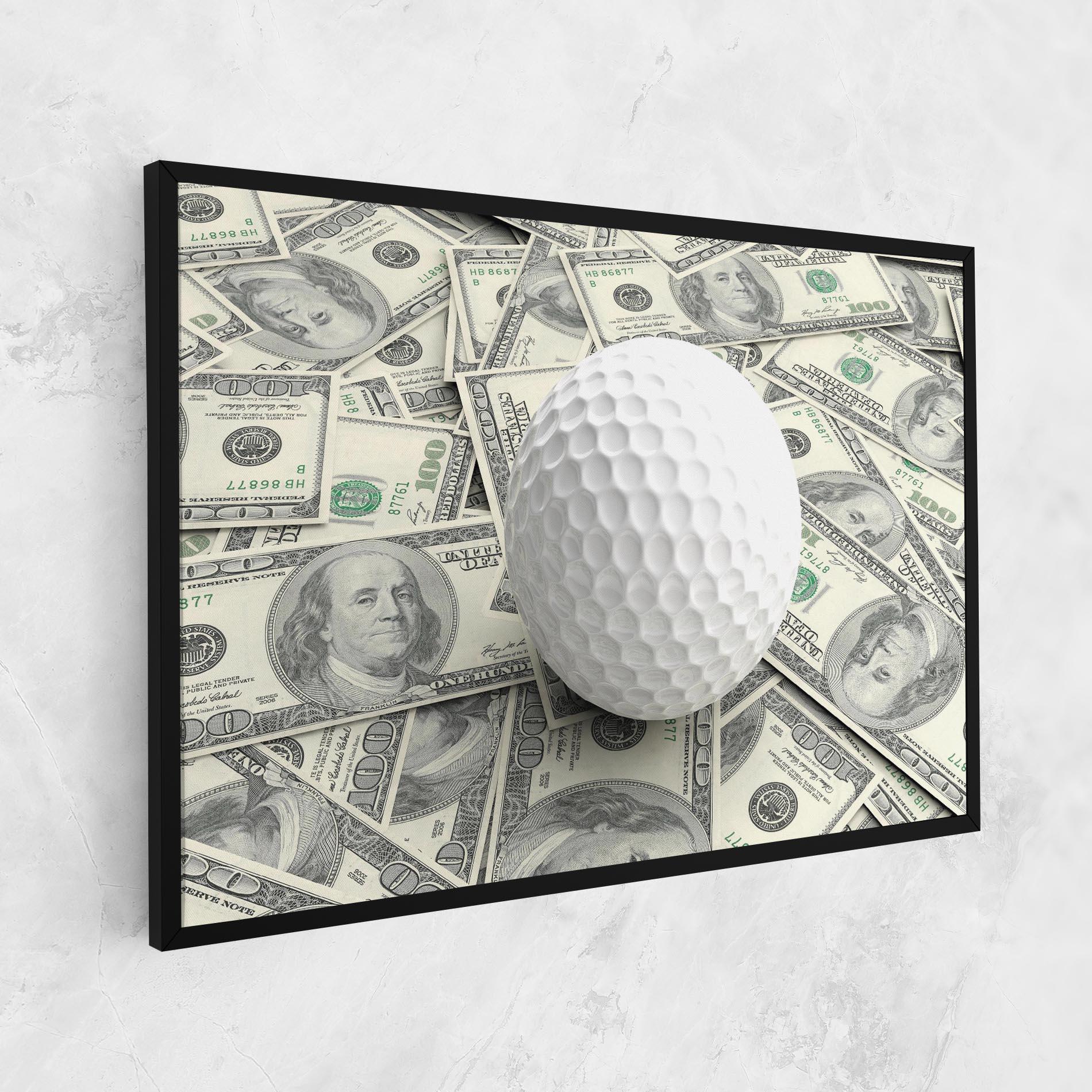 Картина на платно 3d Golf Ball mockup 1