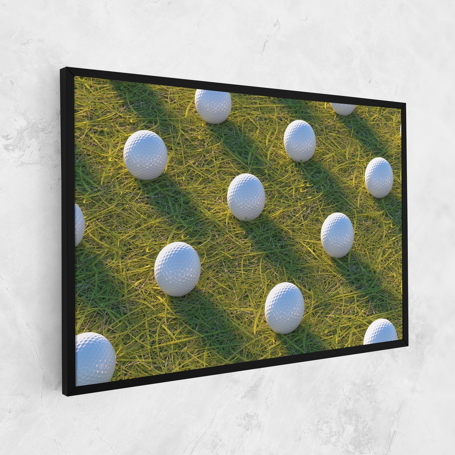 Картина на платно Golf Ball On Grass mockup 1