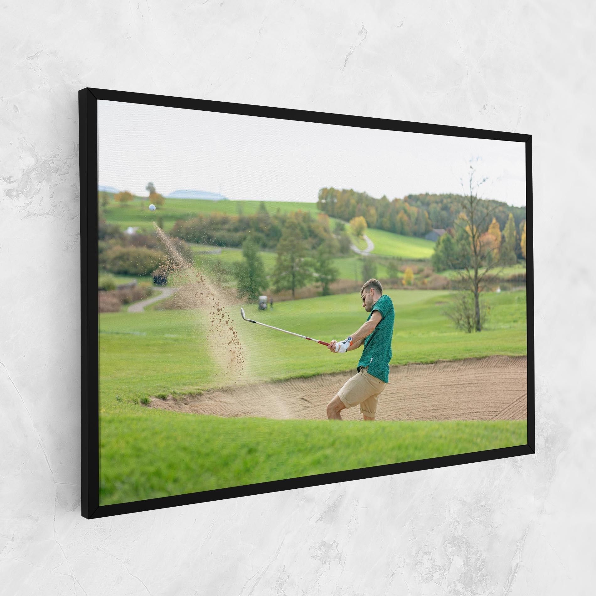 Картина на платно Green Tshirt Golf Player mockup 1