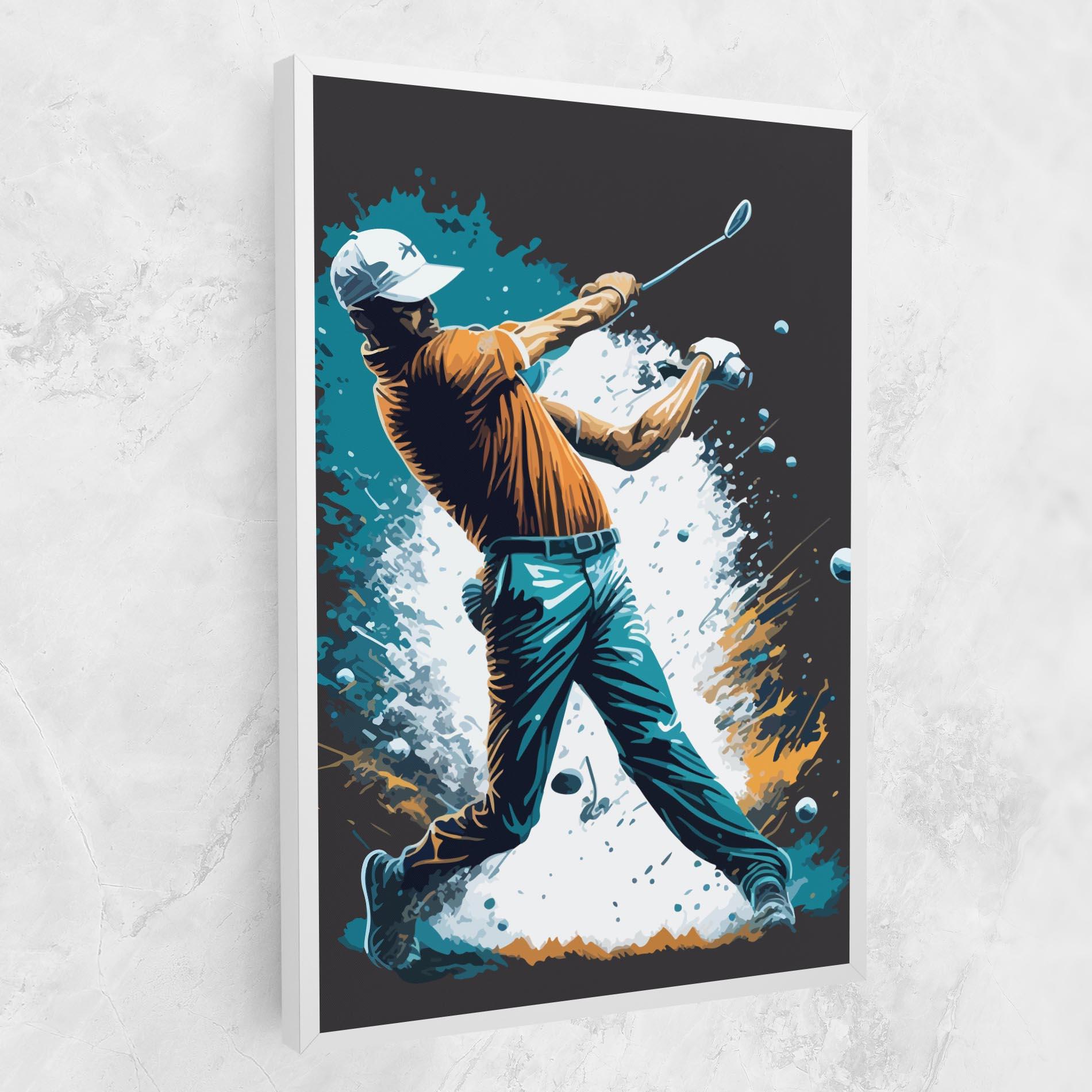 Картина на платно Golf On Grey mockup 1