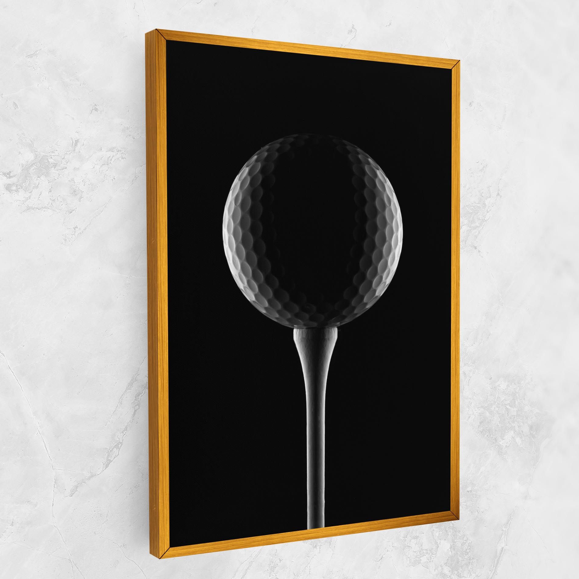 Golf Ball Black mockup 1