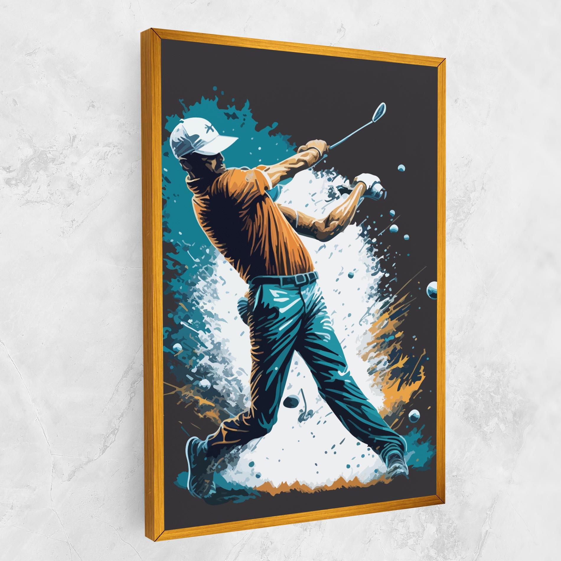 Картина на платно Golf On Grey mockup 1