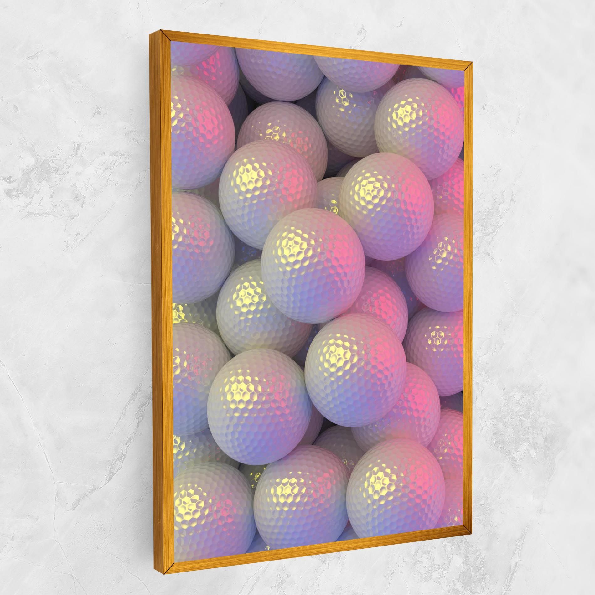 Purple Light Golf Ball mockup 1