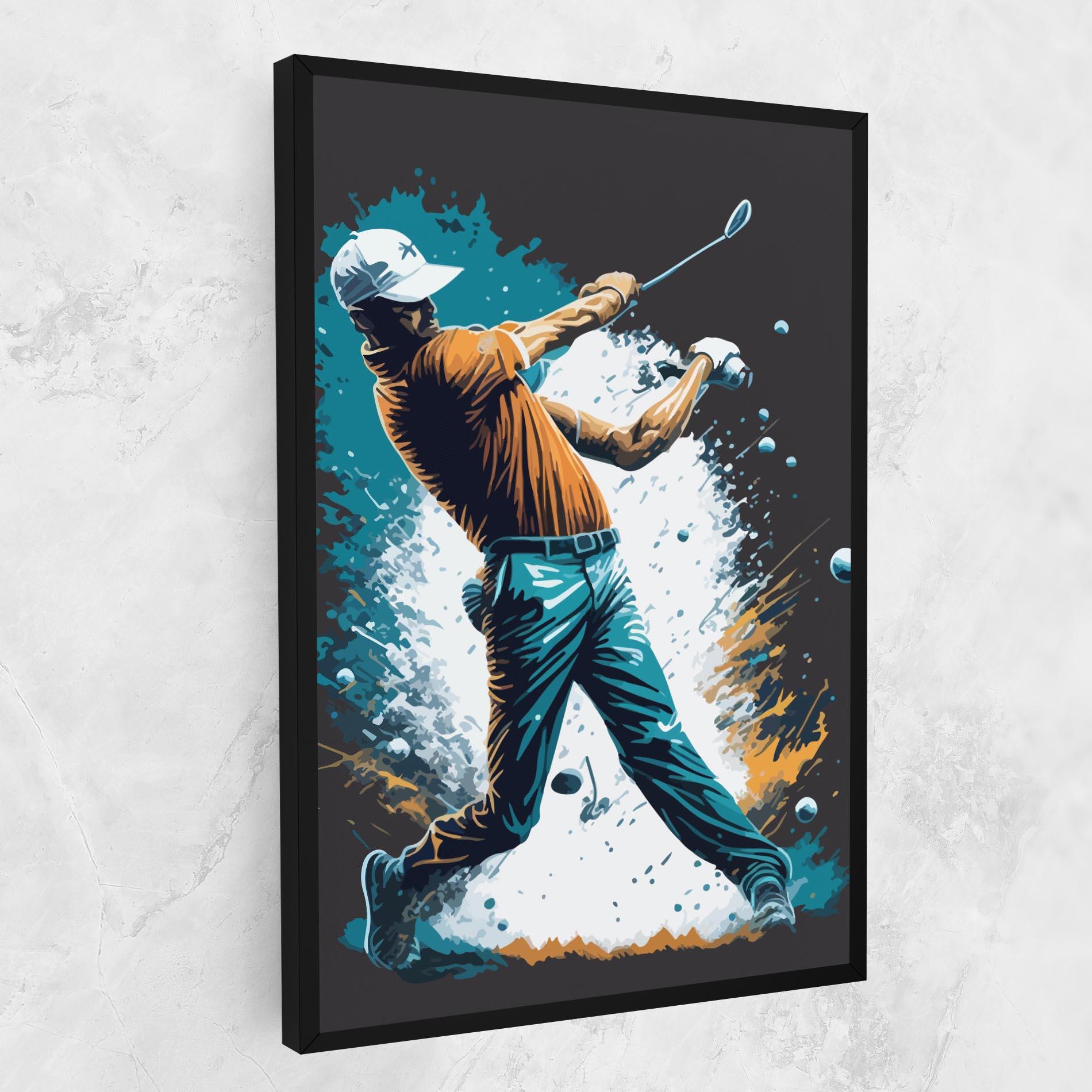 Картина на платно Golf On Grey mockup 1