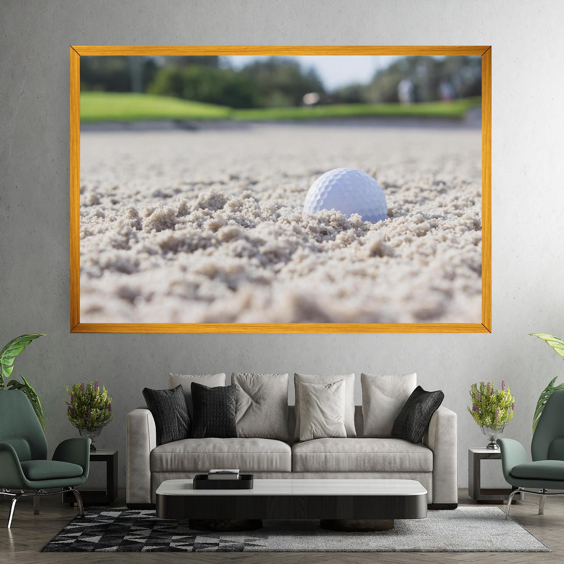 Golf Ball In Sand mockup 7