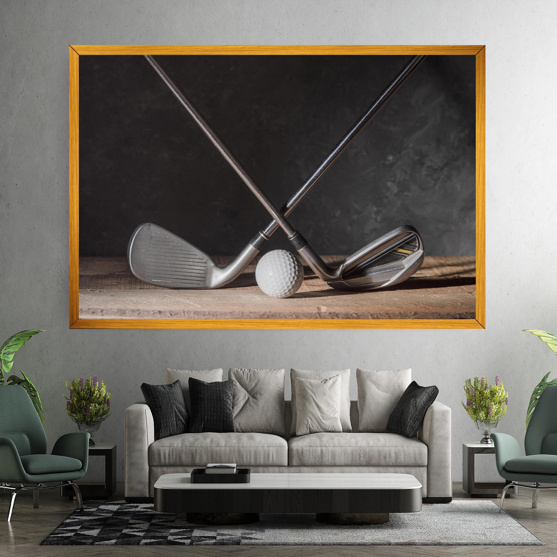 Картина на платно Golf Club Ball mockup 7