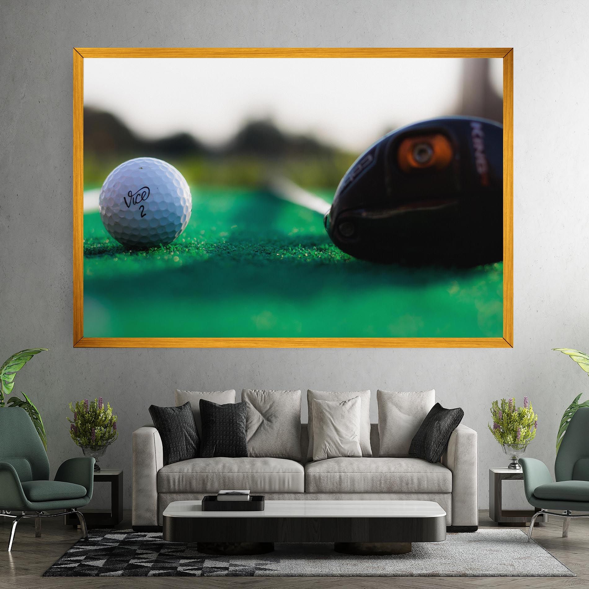 Green Grass Golf Ball mockup 7