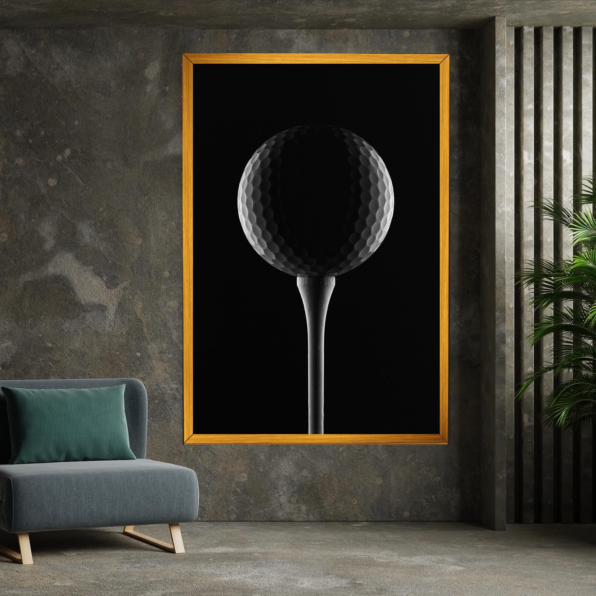 Golf Ball Black mockup 7