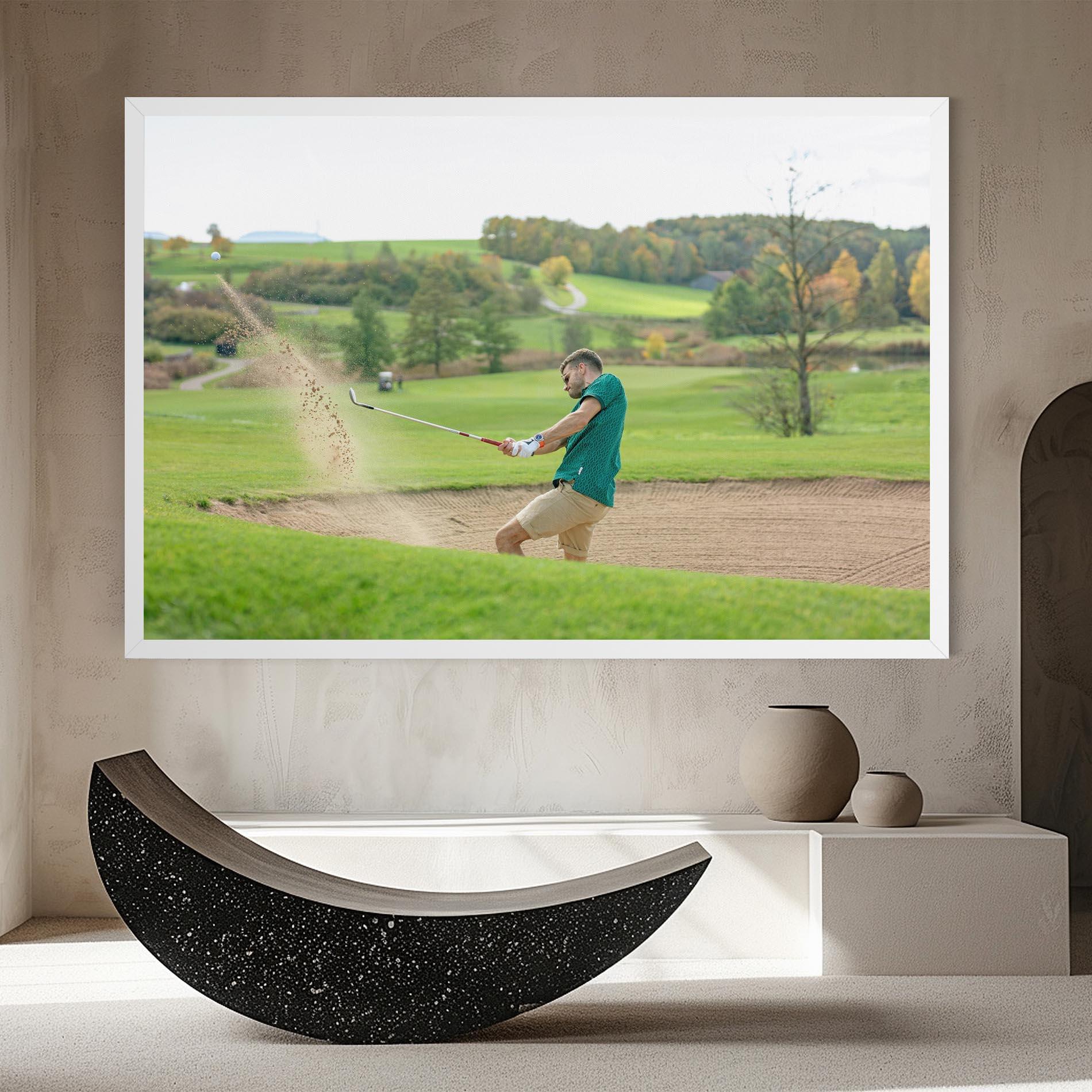 Картина на платно Green Tshirt Golf Player mockup 8