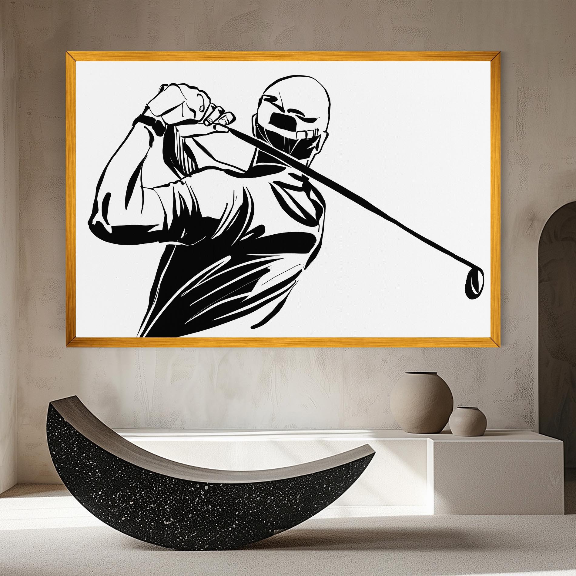 Картина на платно Golf Back mockup 8