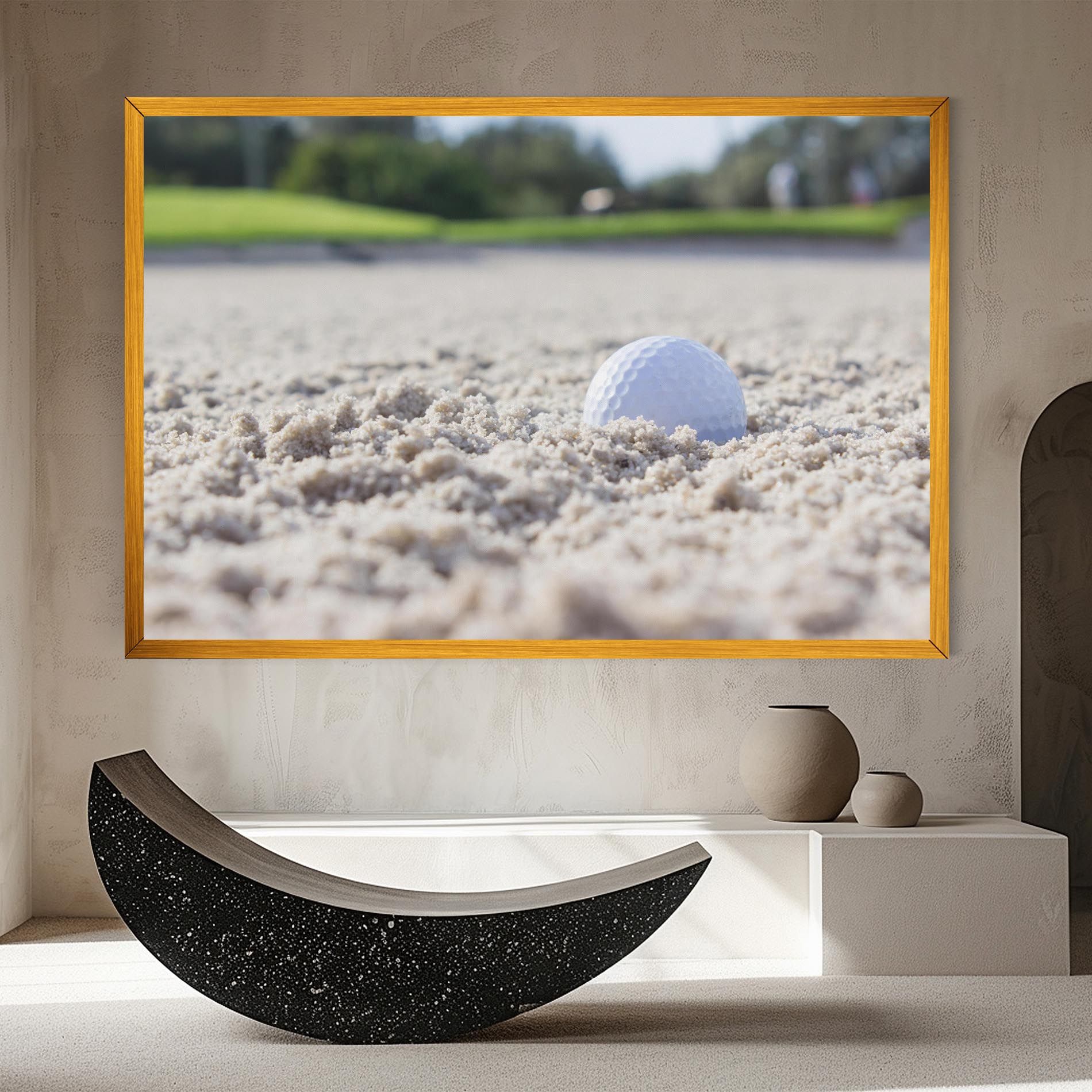 Golf Ball In Sand mockup 8