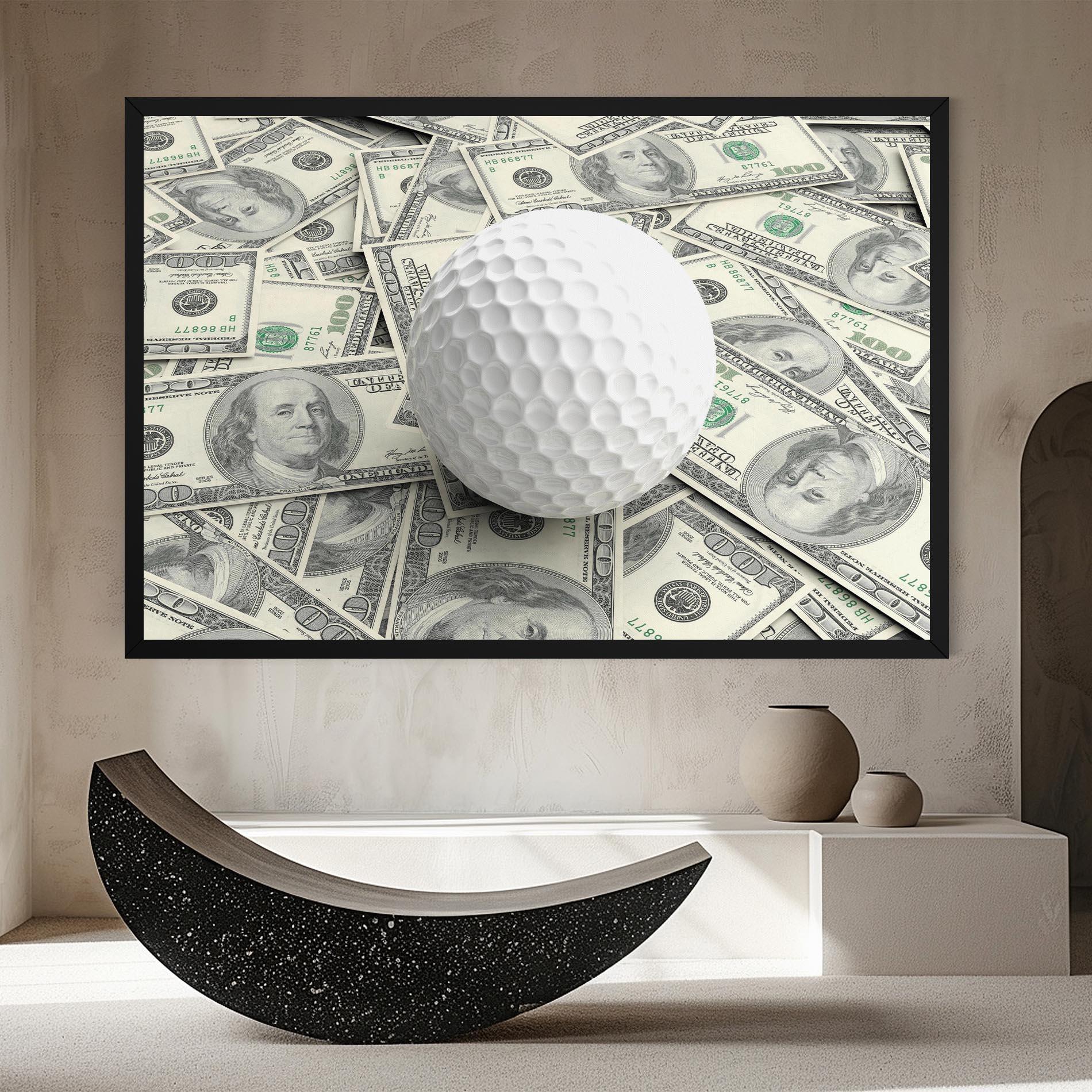 Картина на платно 3d Golf Ball mockup 8
