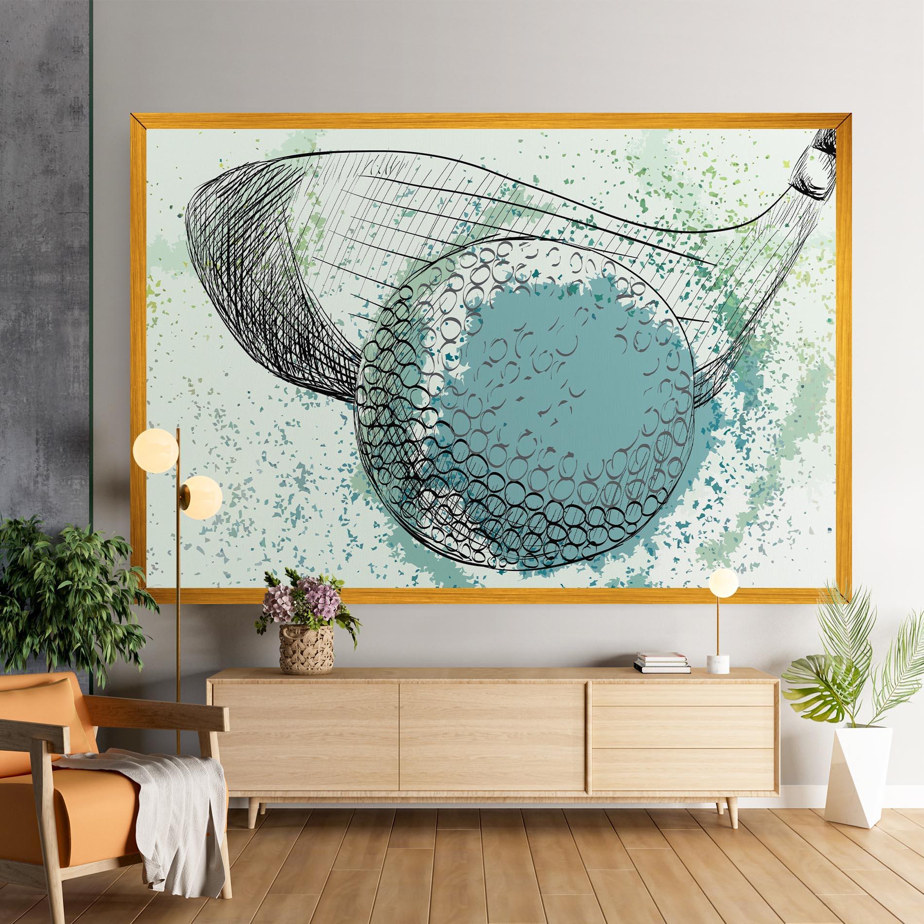 Картина на платно Blue Golf mockup 9