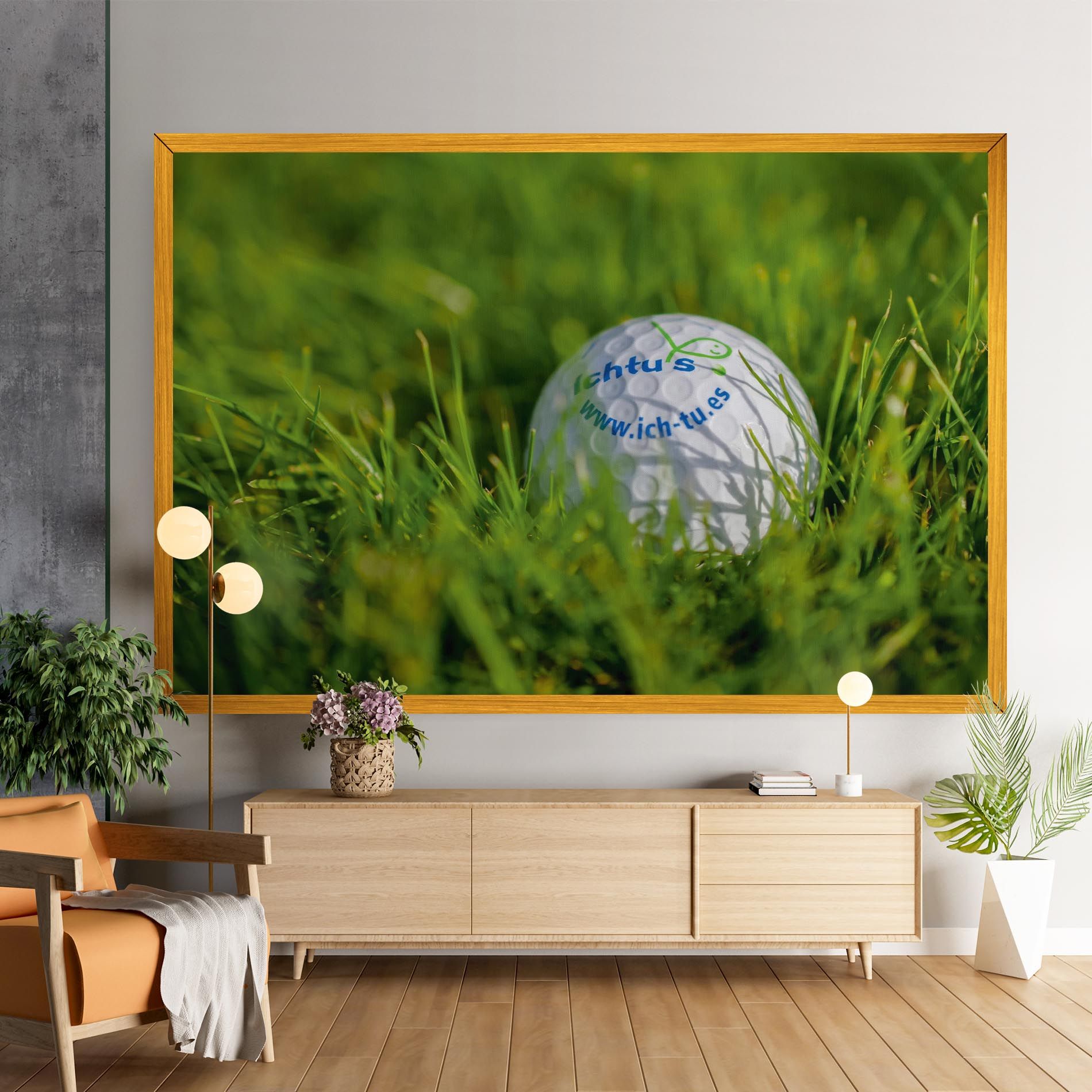 Golf Ball In Grass mockup 9