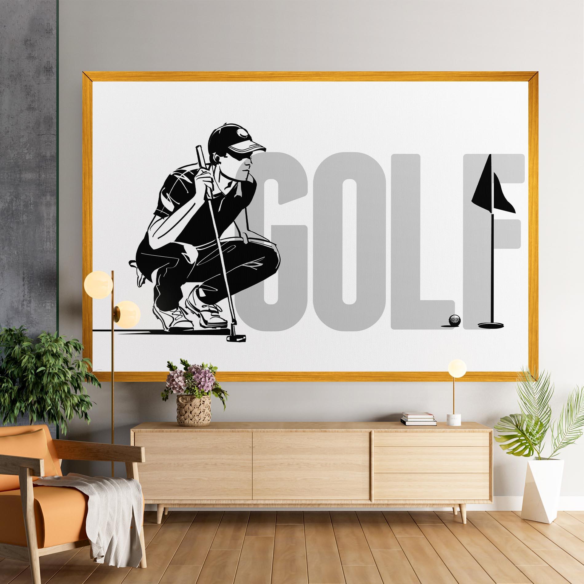 Картина на платно Golf mockup 9