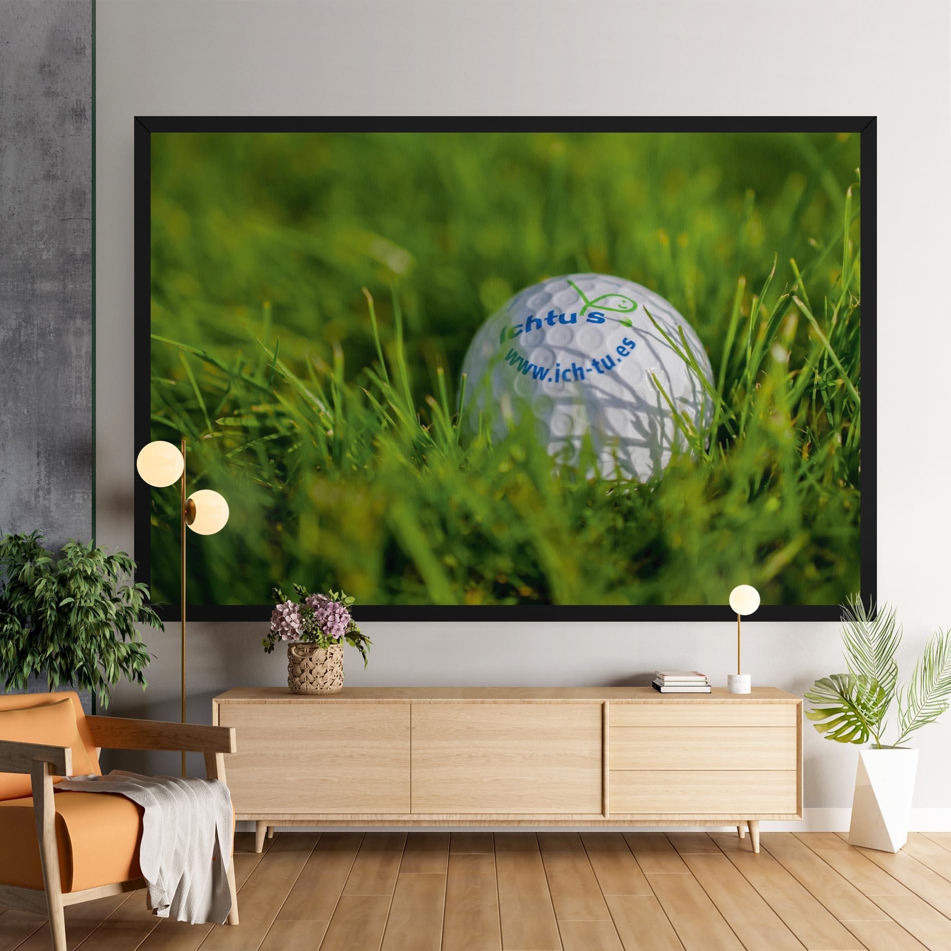 Картина на платно Golf Ball In Grass mockup 9