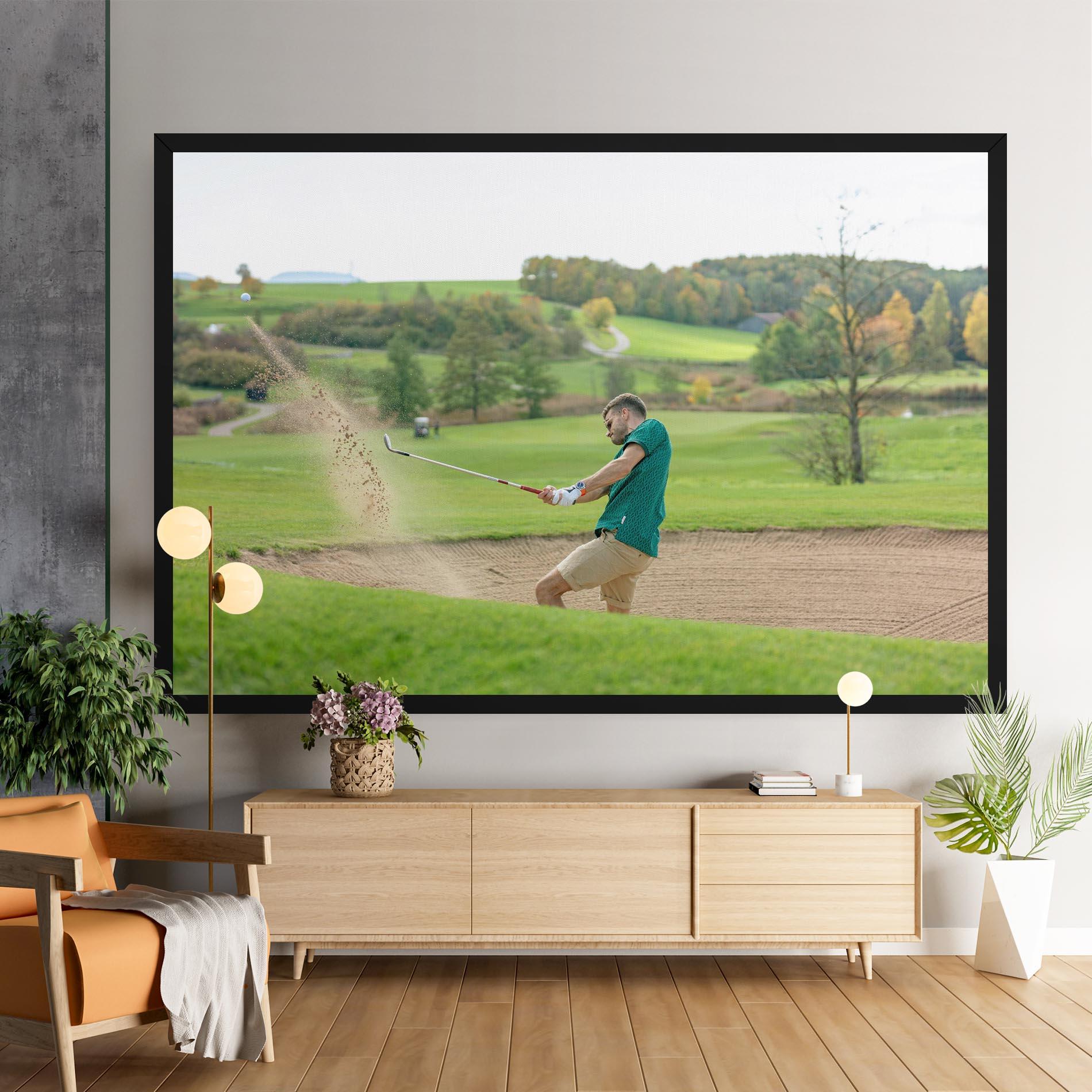 Картина на платно Green Tshirt Golf Player mockup 9