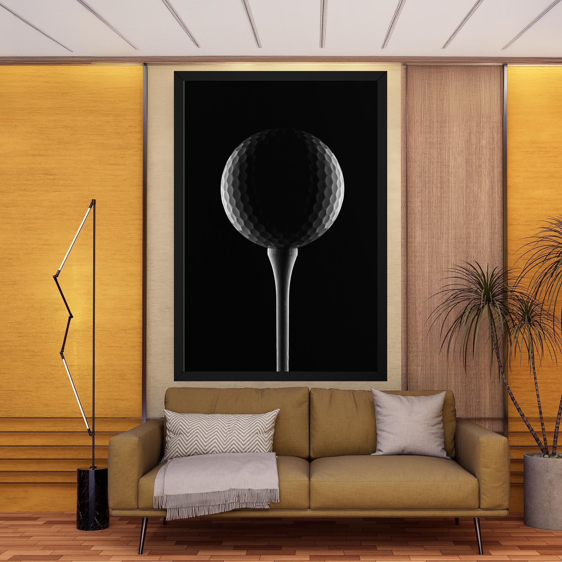Картина на платно Golf Ball Black mockup 9