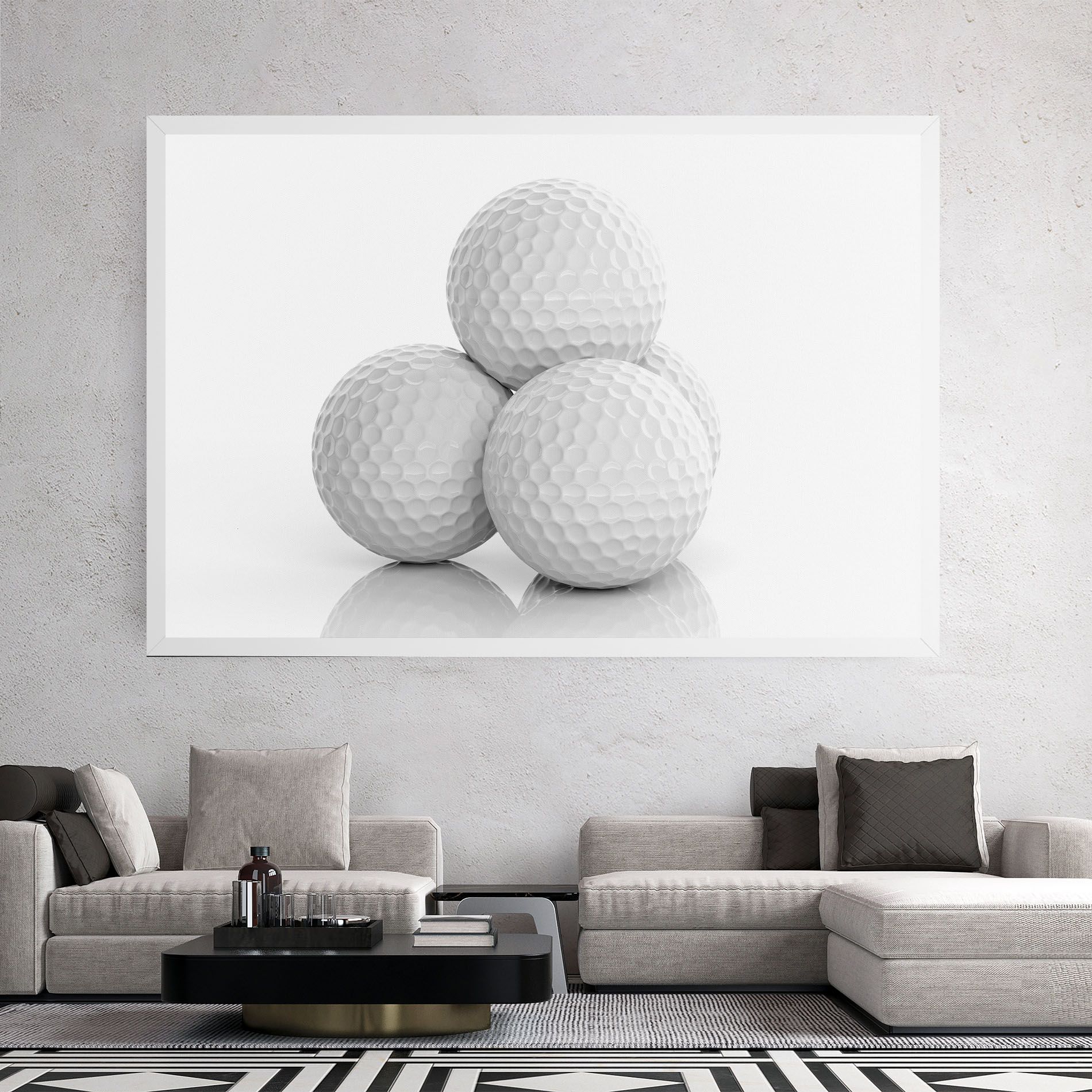 3d Golf Balls mockup 2