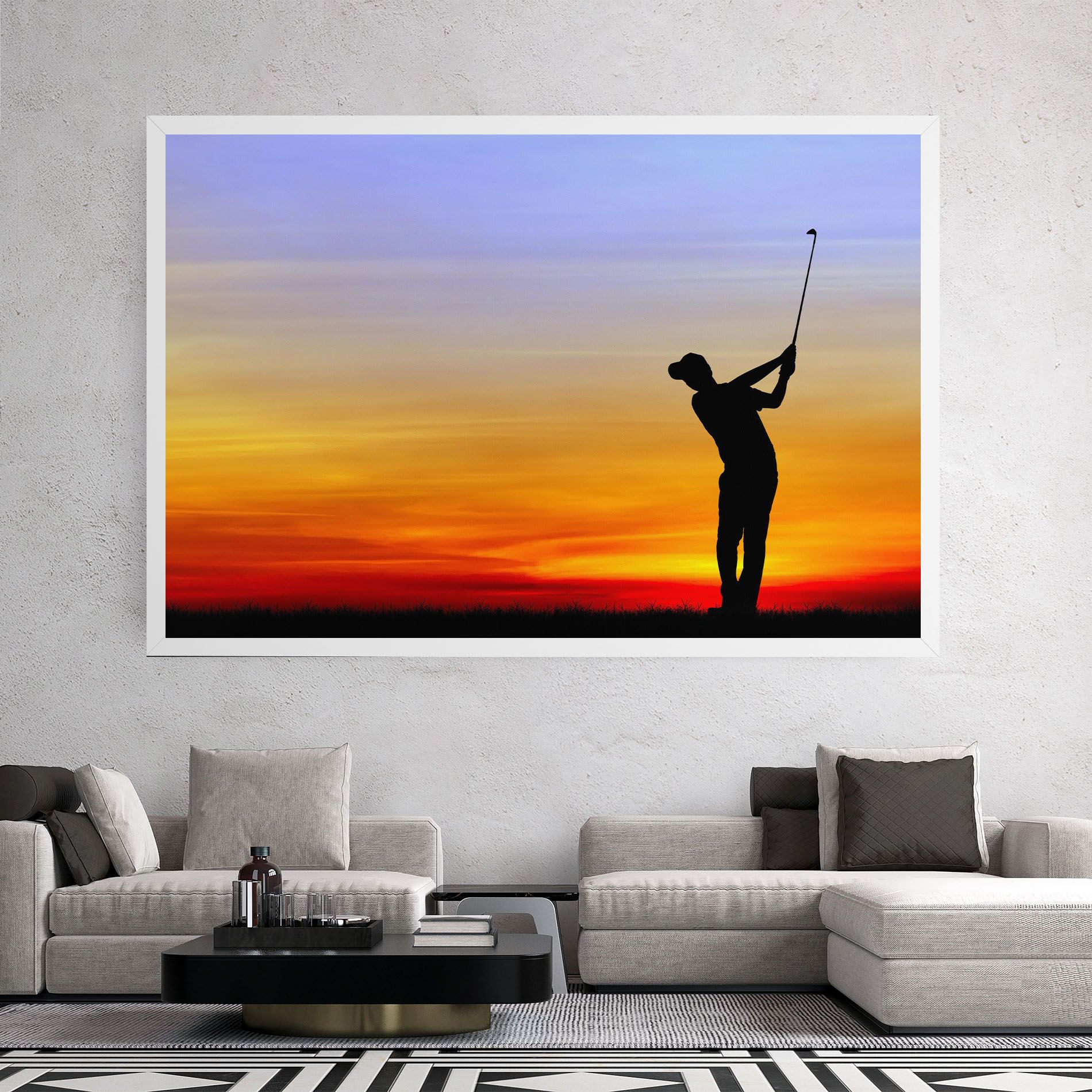 Playing Golf Sunrise mockup 2