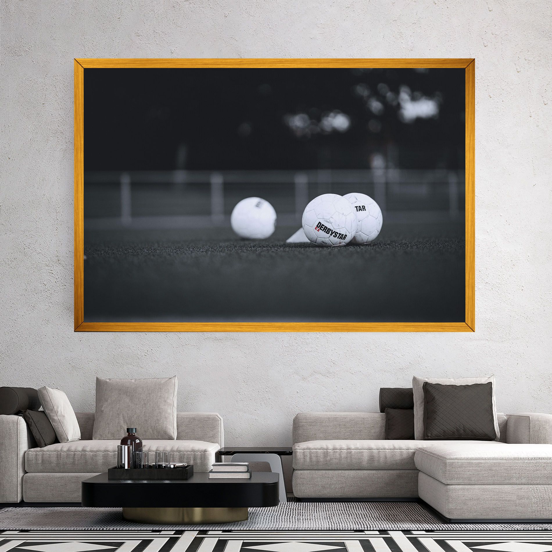 Golf Ball On Grey mockup 2