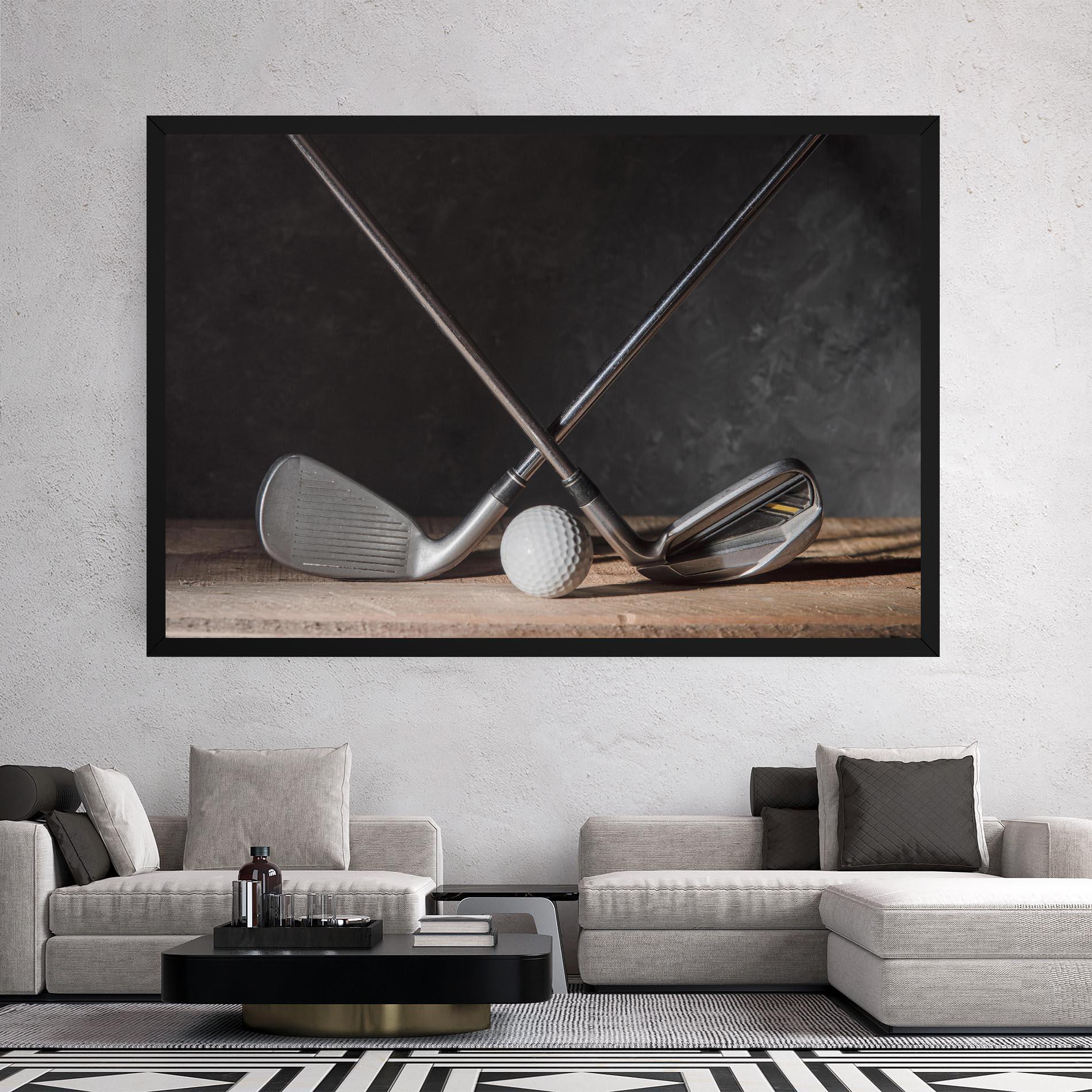 Картина на платно Golf Club Ball mockup 2