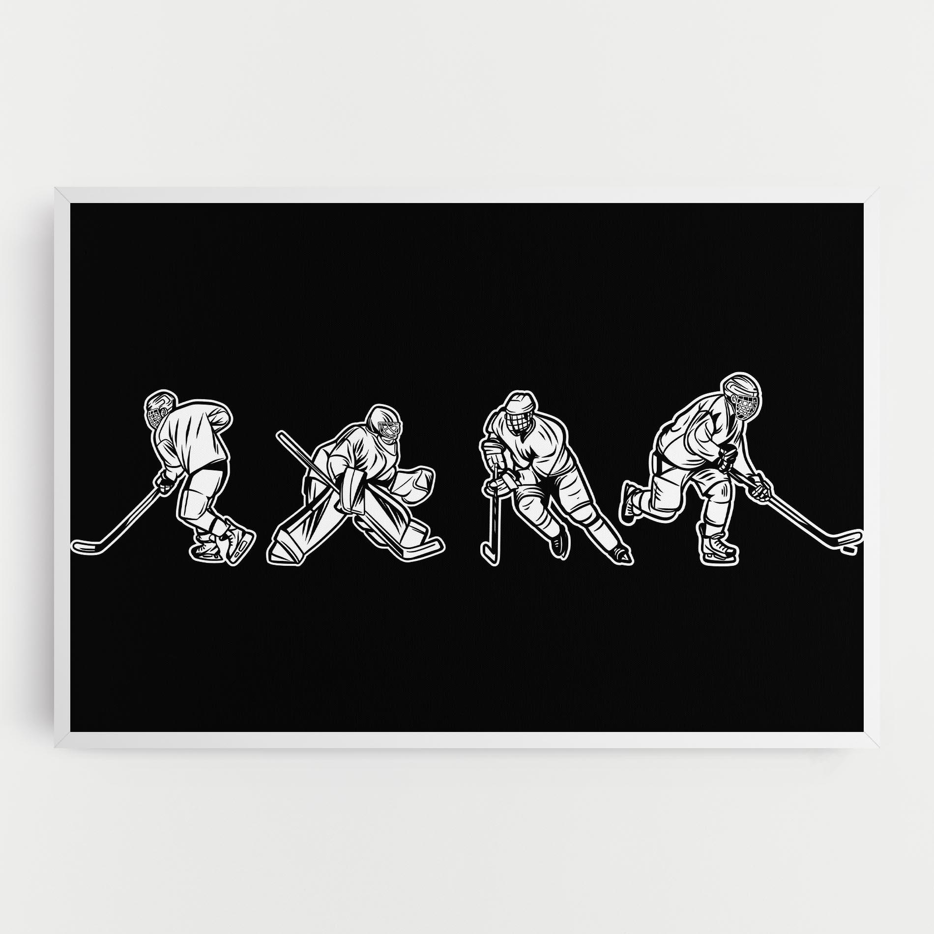 Картина на платно Hockey Four mockup 0
