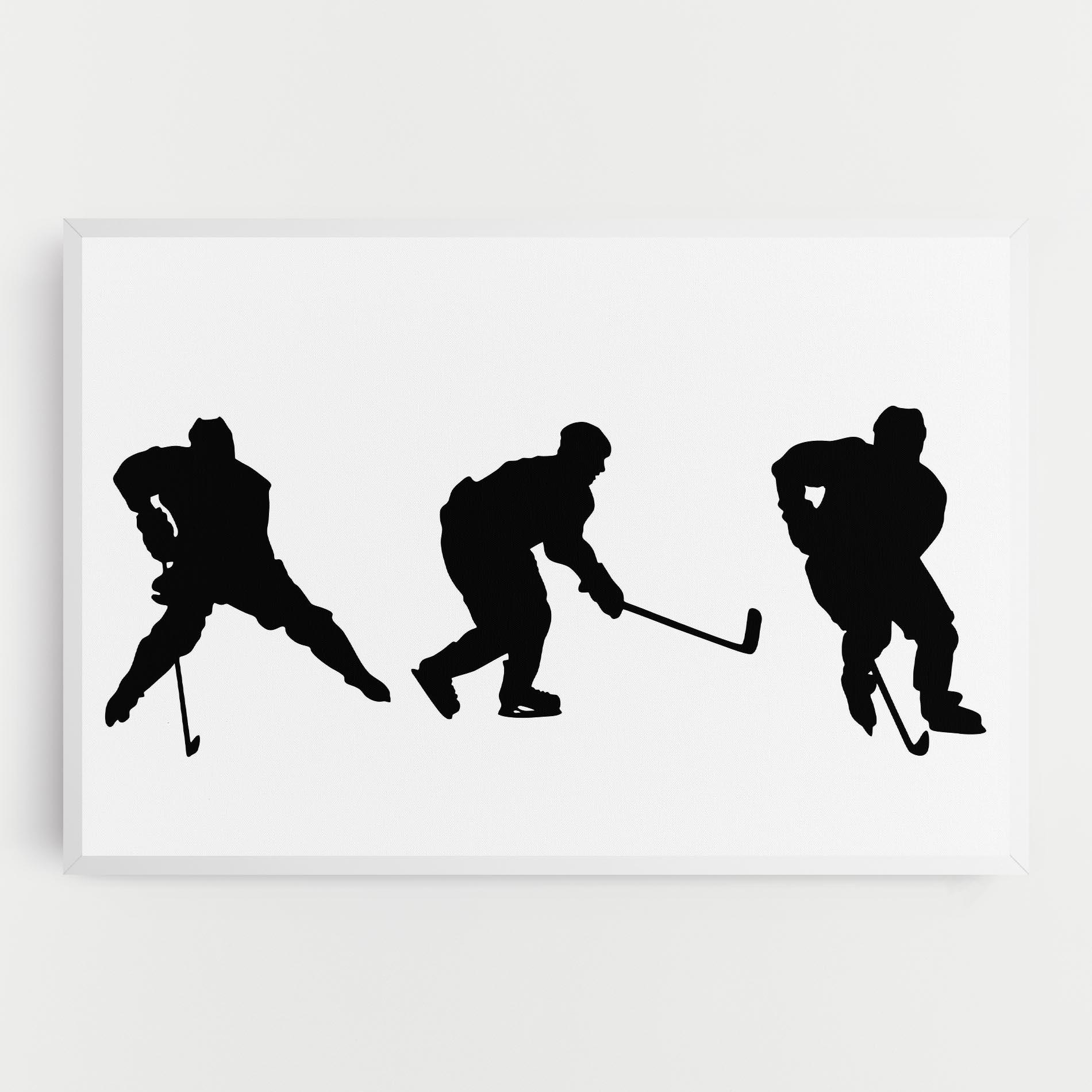 Картина на платно Hockey Pose mockup 0