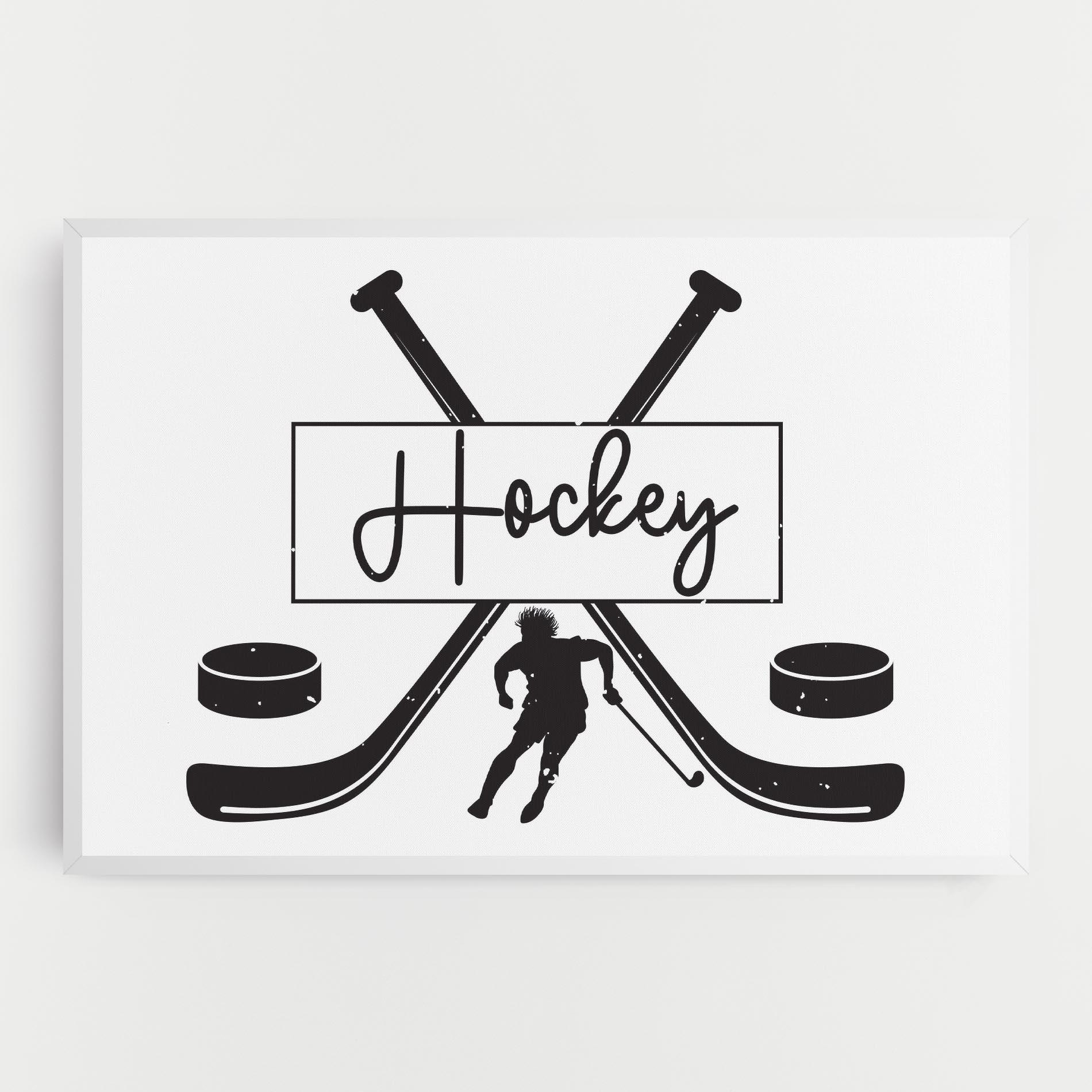 Картина на платно Hockey Stick mockup 0